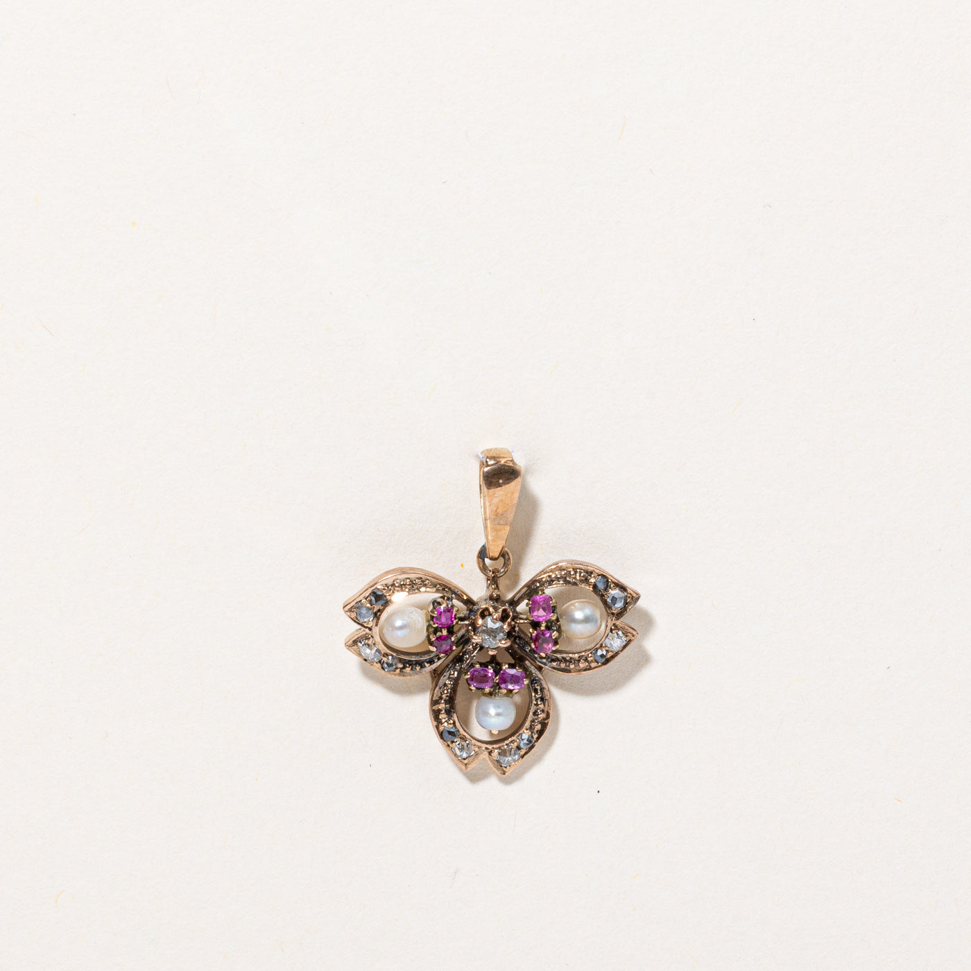Antique Multi Gem Pendant | 0.27ctw |