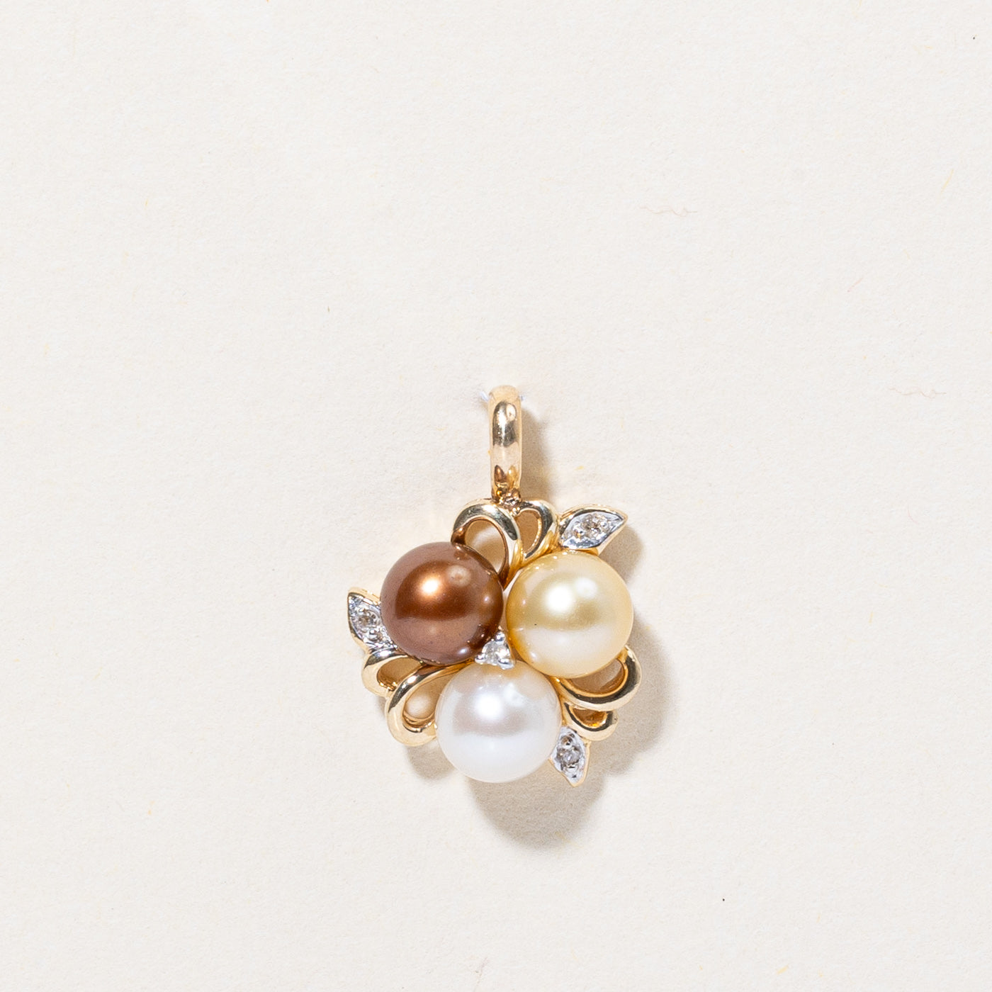 Pearl & Diamond Pendant | 0.02ctw |