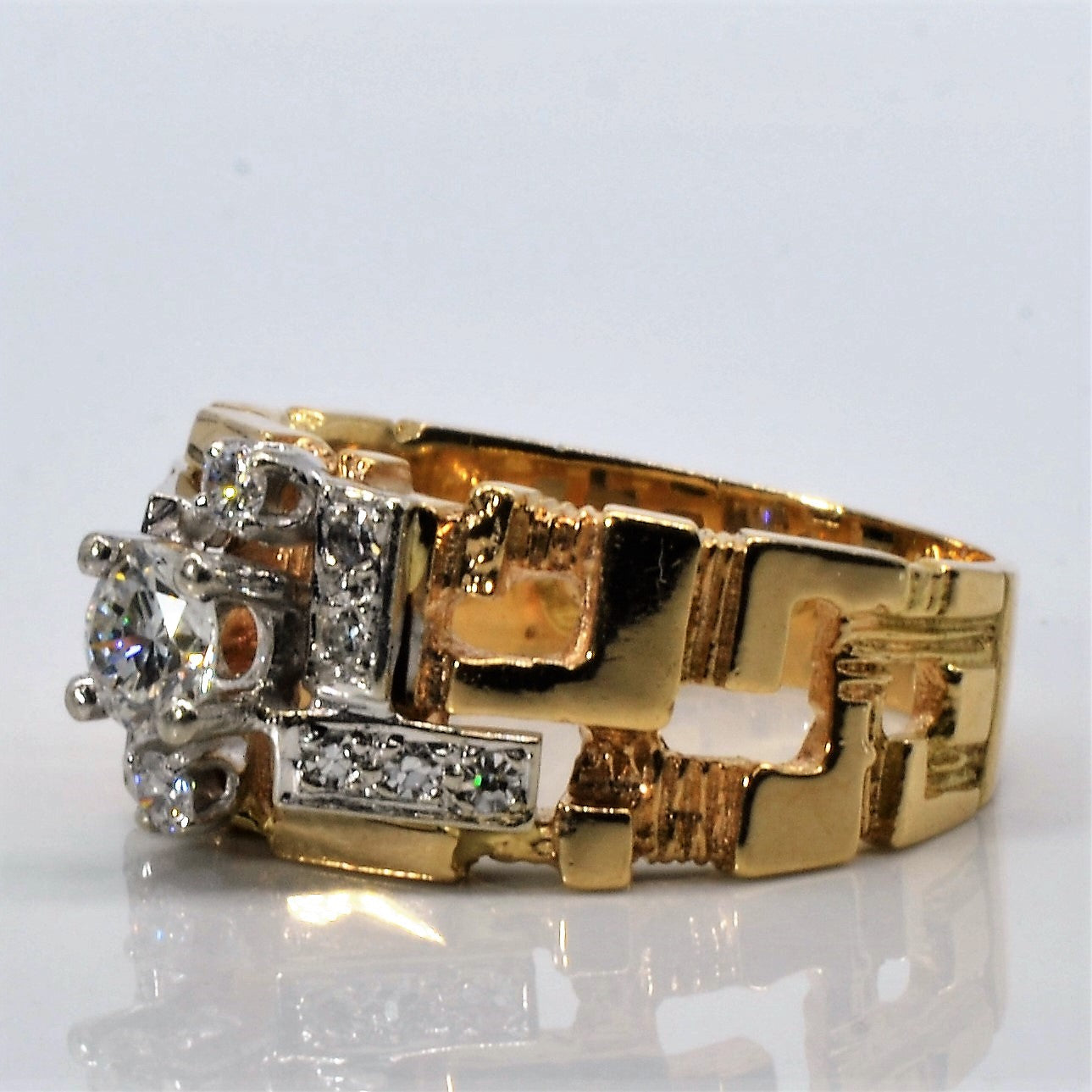 Textured Diamond Ring | 0.63ctw | SZ 7.5 |