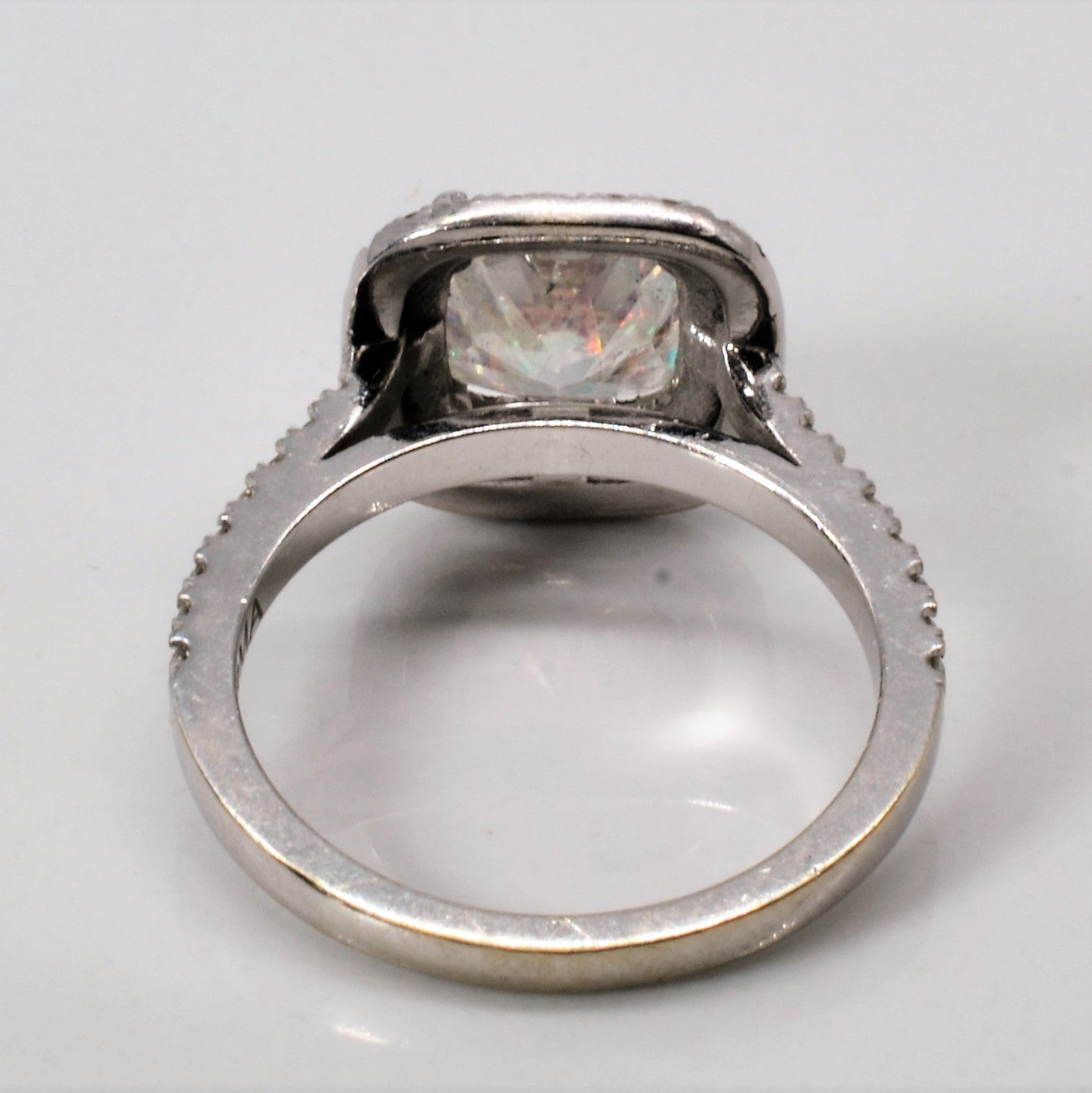 Diamond Halo Engagement Ring | 2.03ctw | SZ 5.75 |