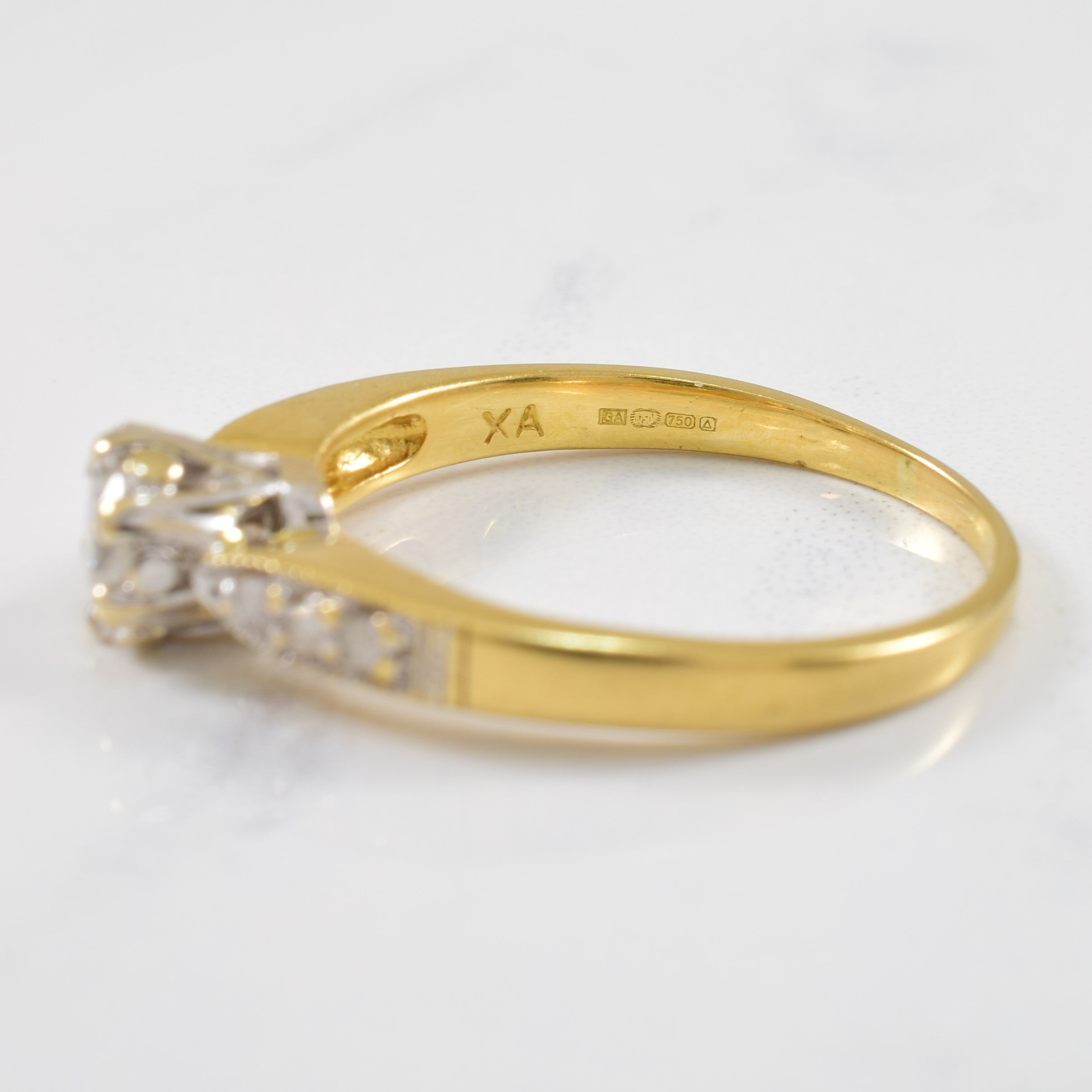 Edwardian Style Diamond Engagement Ring | 0.34ctw | SZ 7 |