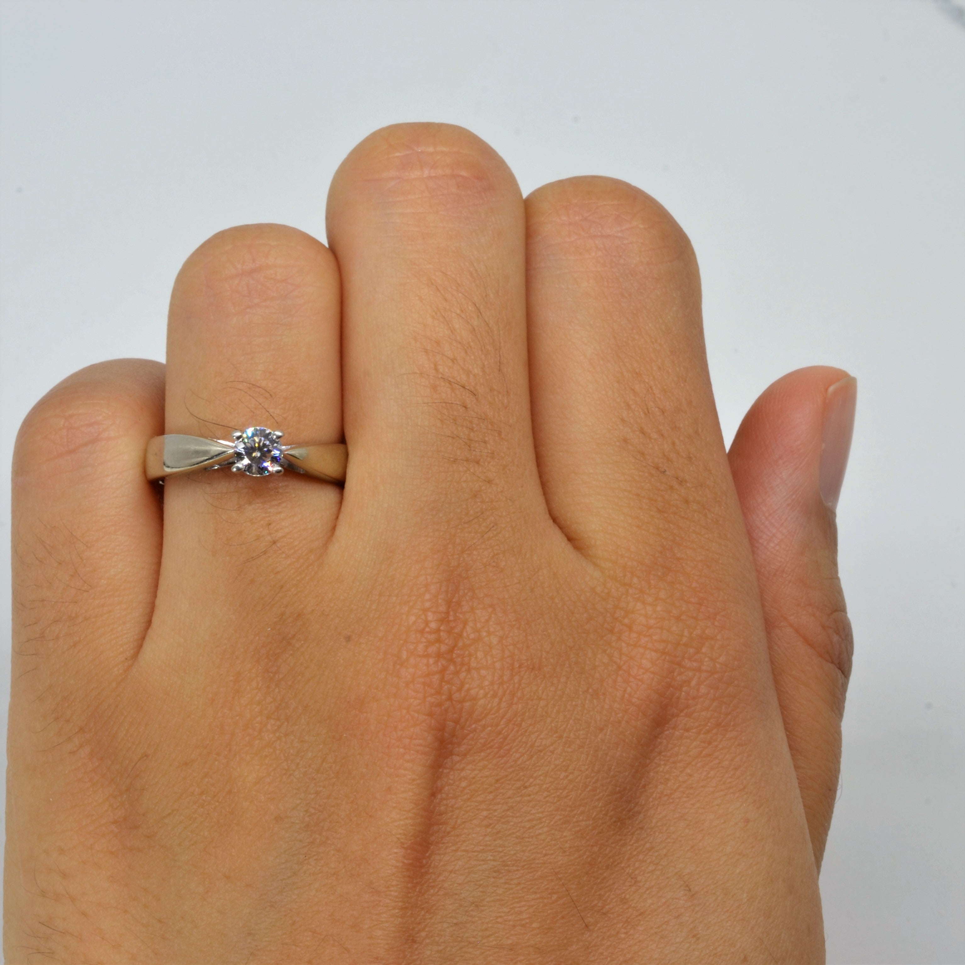 Solitaire Diamond Engagement Ring | 0.31ct | SZ 5.75 |