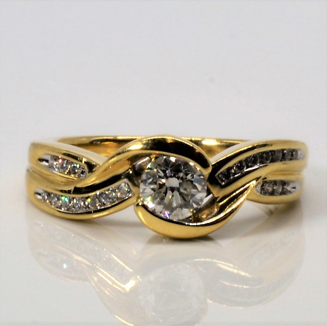 Bypass Diamond Engagement Ring | 0.50ctw | SZ 6 |