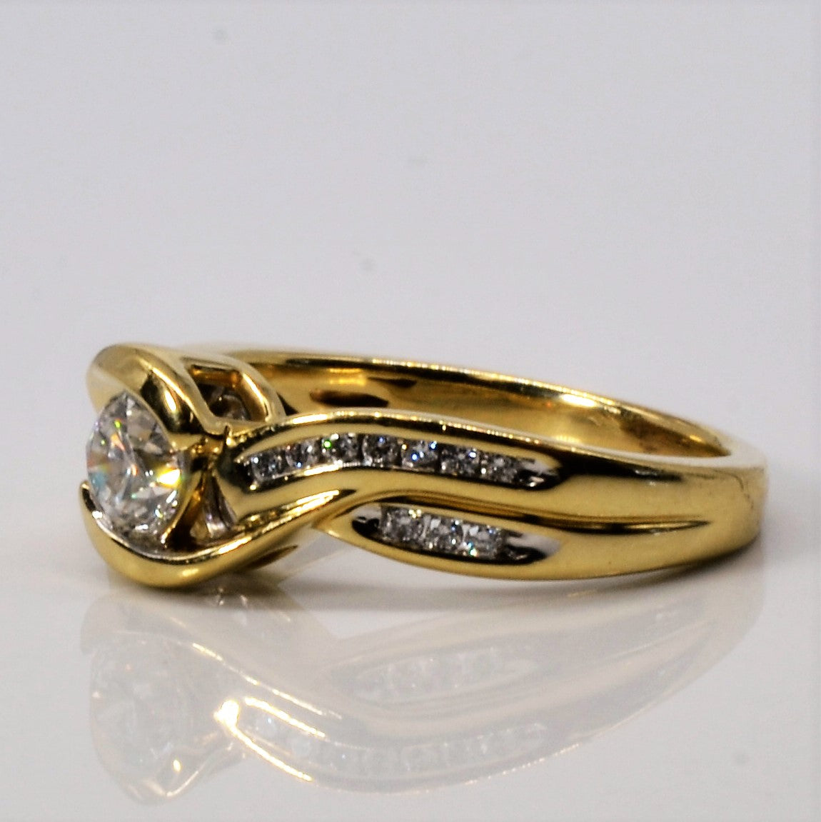 Bypass Diamond Engagement Ring | 0.50ctw | SZ 6 |