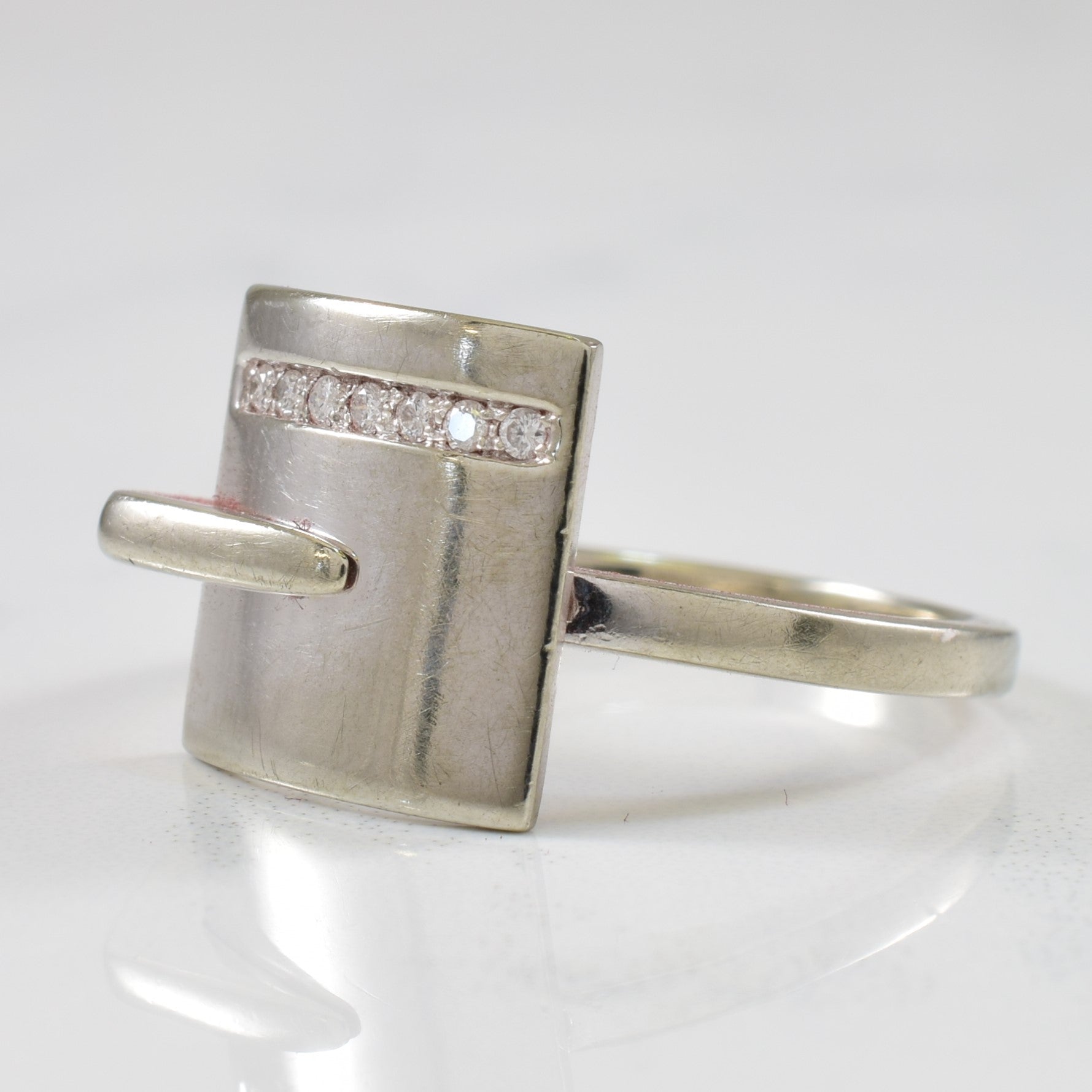 Diamond Geometric Ring | 0.04ctw | SZ 8 |