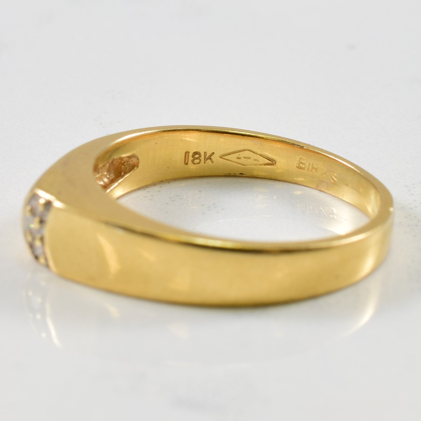 Pave Diamond Tapered Ring | 0.02ctw | SZ 5.5 |