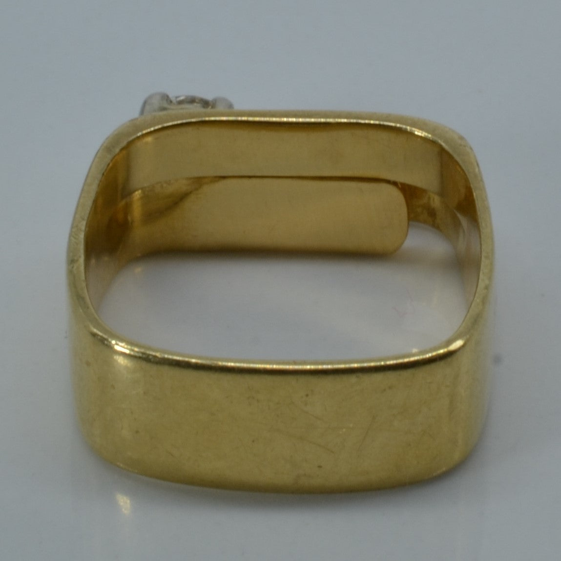 Bague solitaire en diamant de forme carrée | 0,30 ct | Taille 7 |