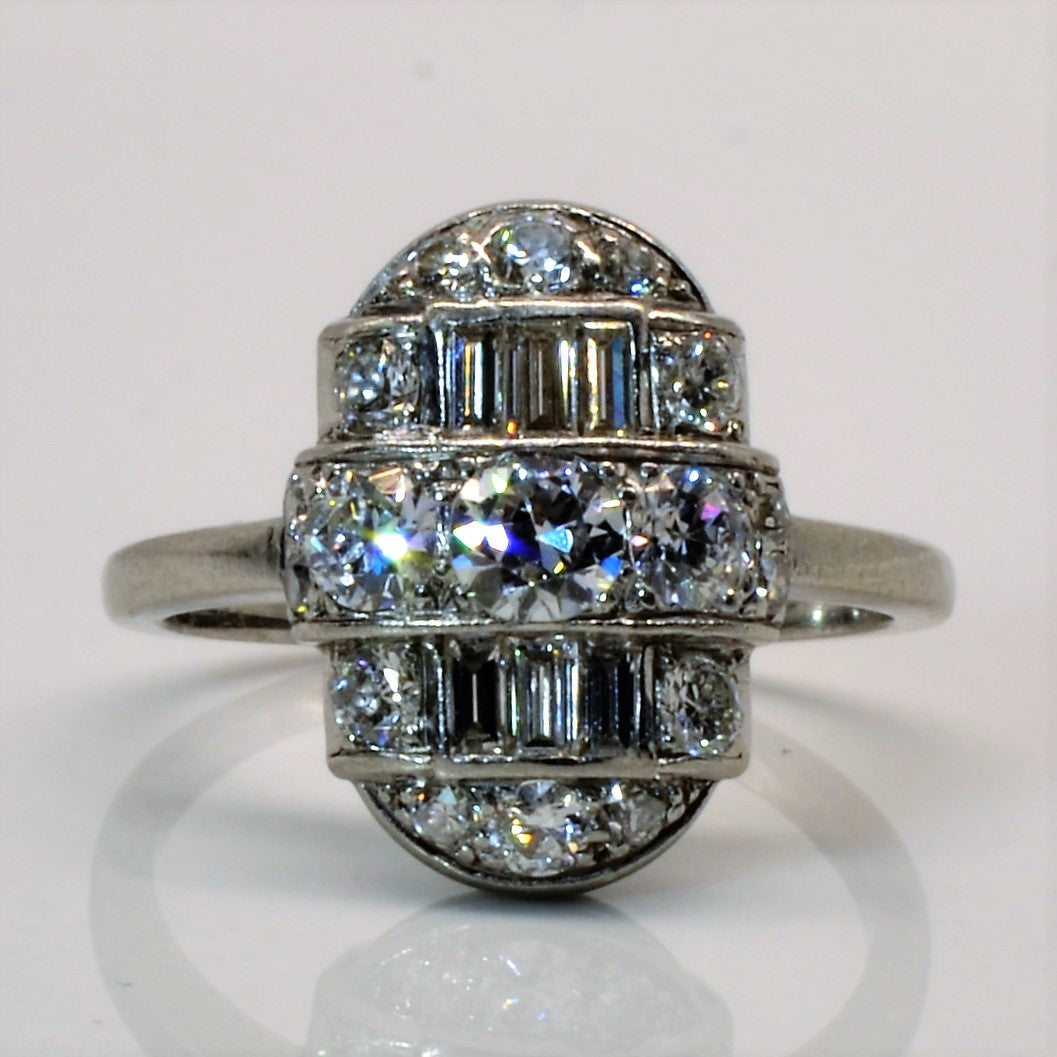 Cluster Set Multi Diamond Cocktail Ring | 0.74ctw | SZ 4.25 |