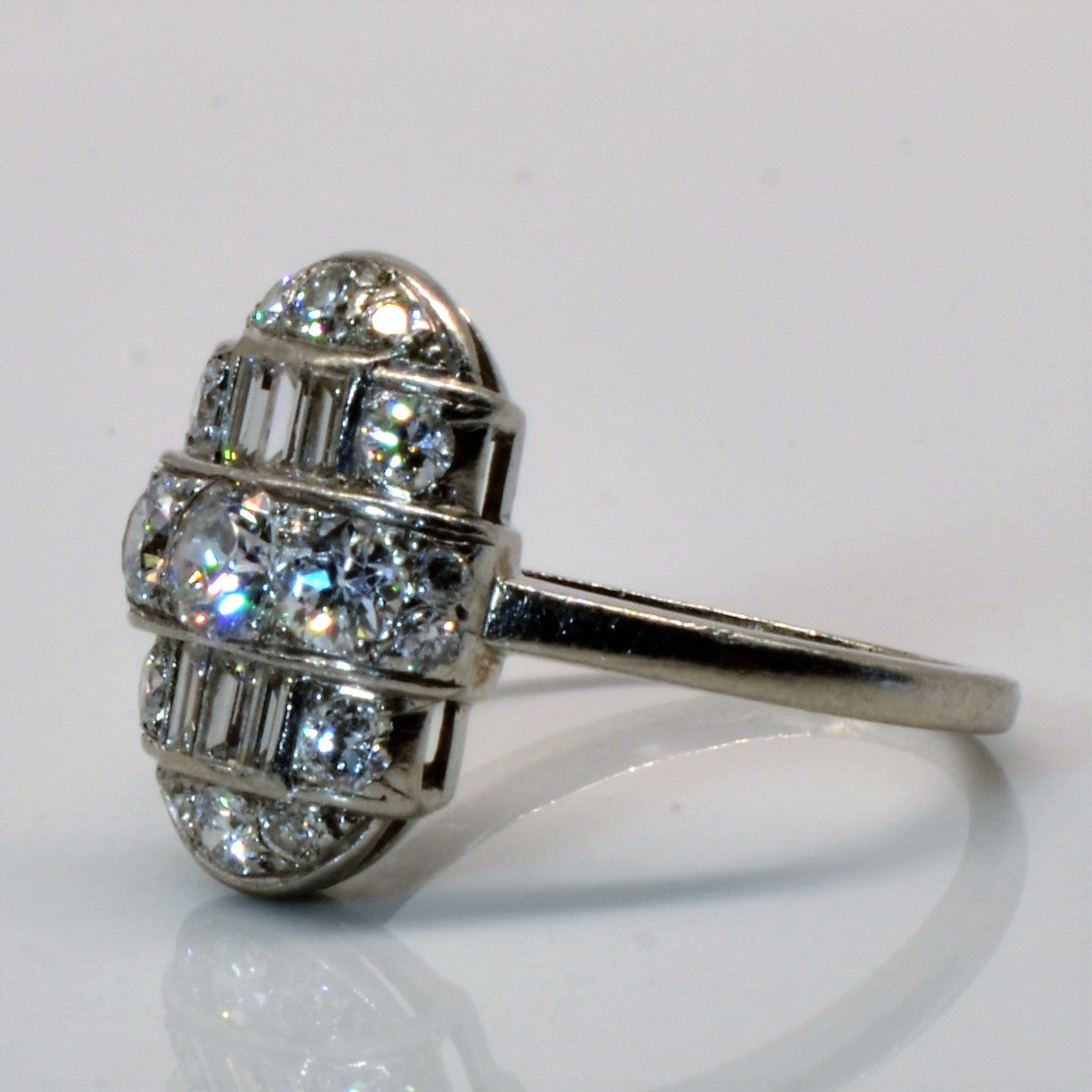 Cluster Set Multi Diamond Cocktail Ring | 0.74ctw | SZ 4.25 |