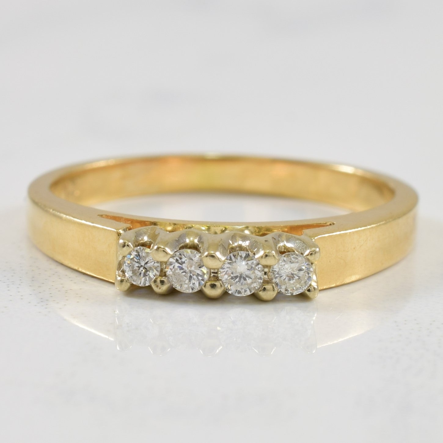 Diamond Cathedral Ring | 0.10ctw | SZ 6.25 |