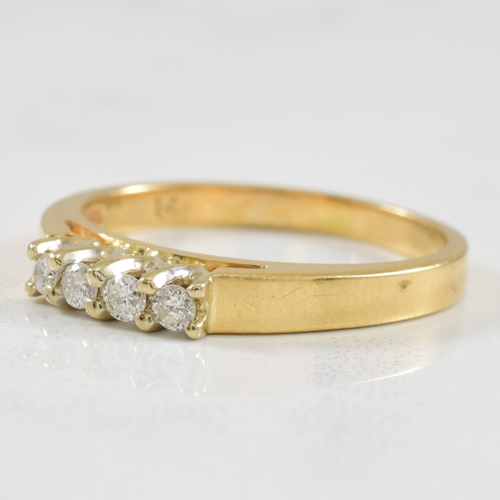 Diamond Cathedral Ring | 0.10ctw | SZ 6.25 |