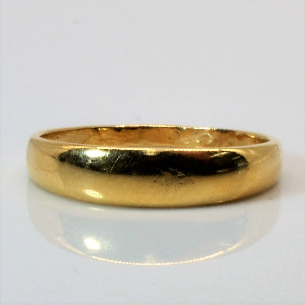 Birks' Plain Yellow Gold Band | SZ 7 |