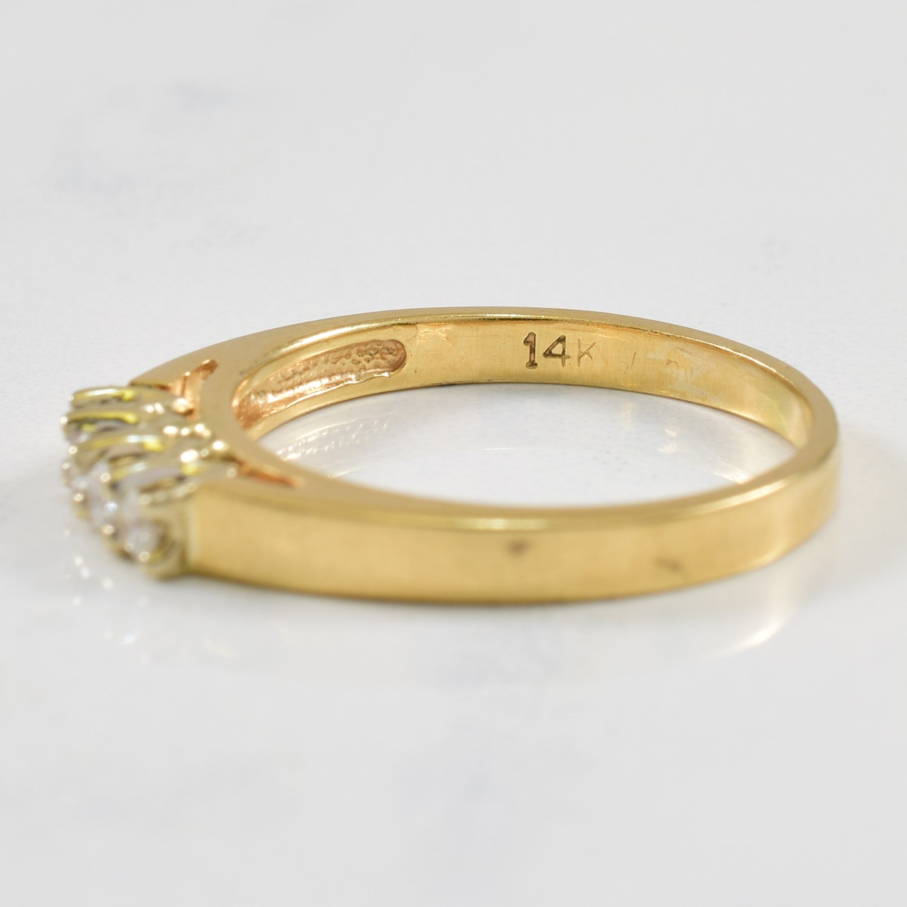 Diamond Cathedral Ring | 0.10ctw | SZ 6.25 |
