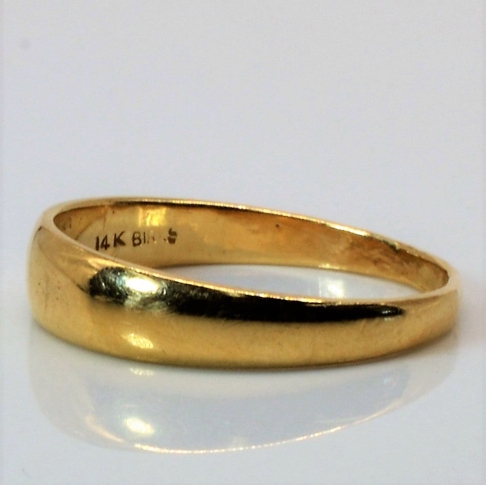 Birks' Plain Yellow Gold Band | SZ 7 |