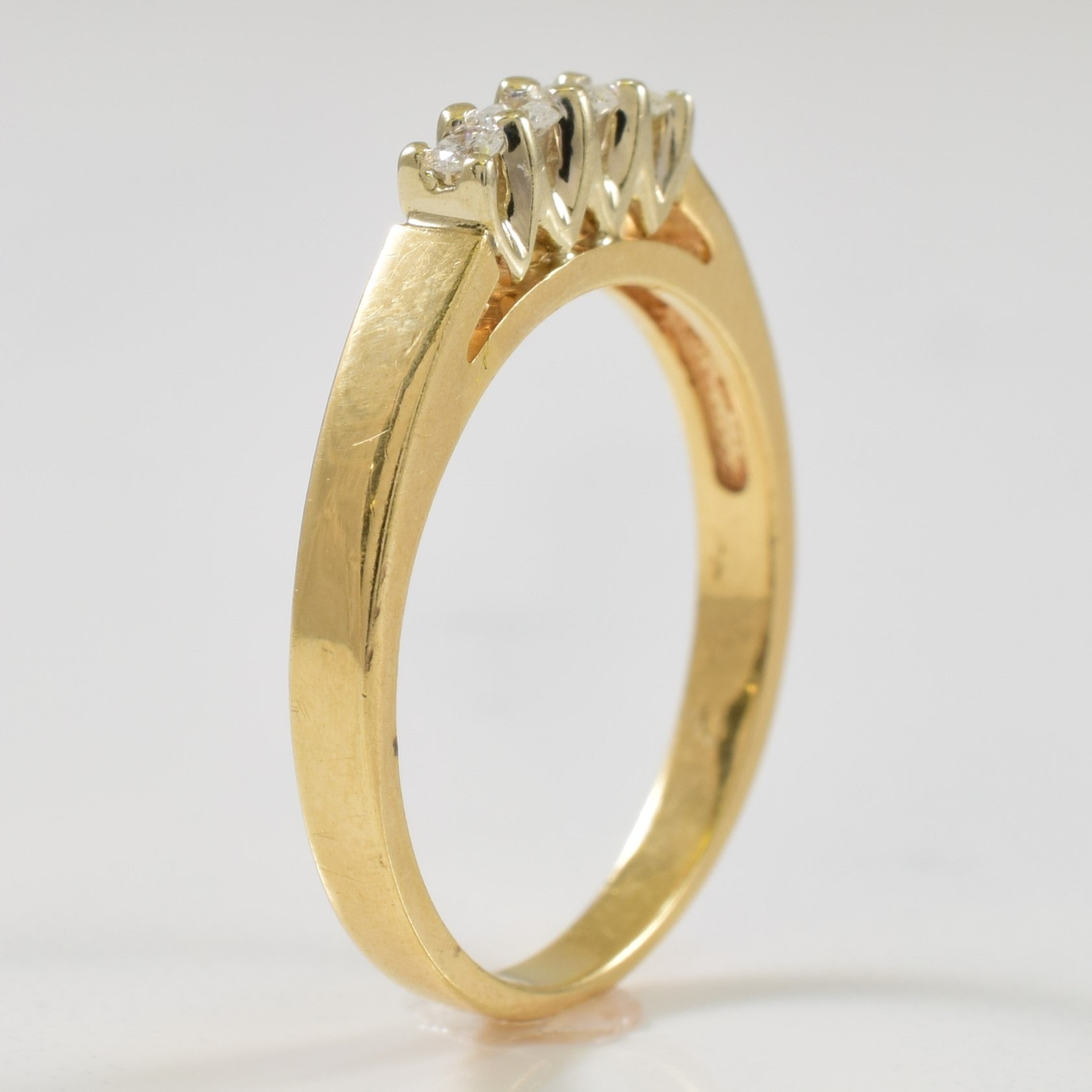 Diamond Cathedral Ring | 0.10ctw | SZ 6.25 |