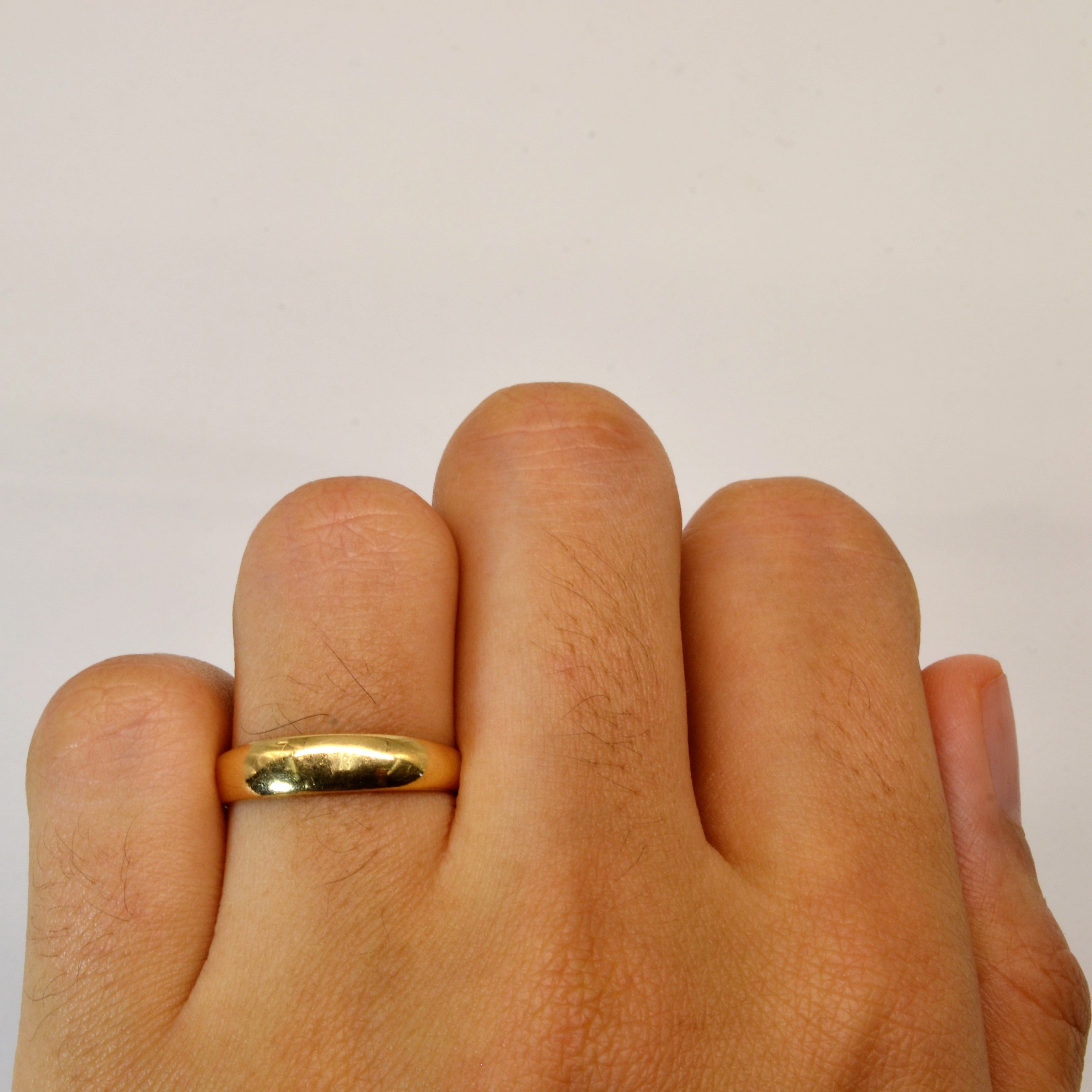 Birks' Plain Yellow Gold Band | SZ 7 |