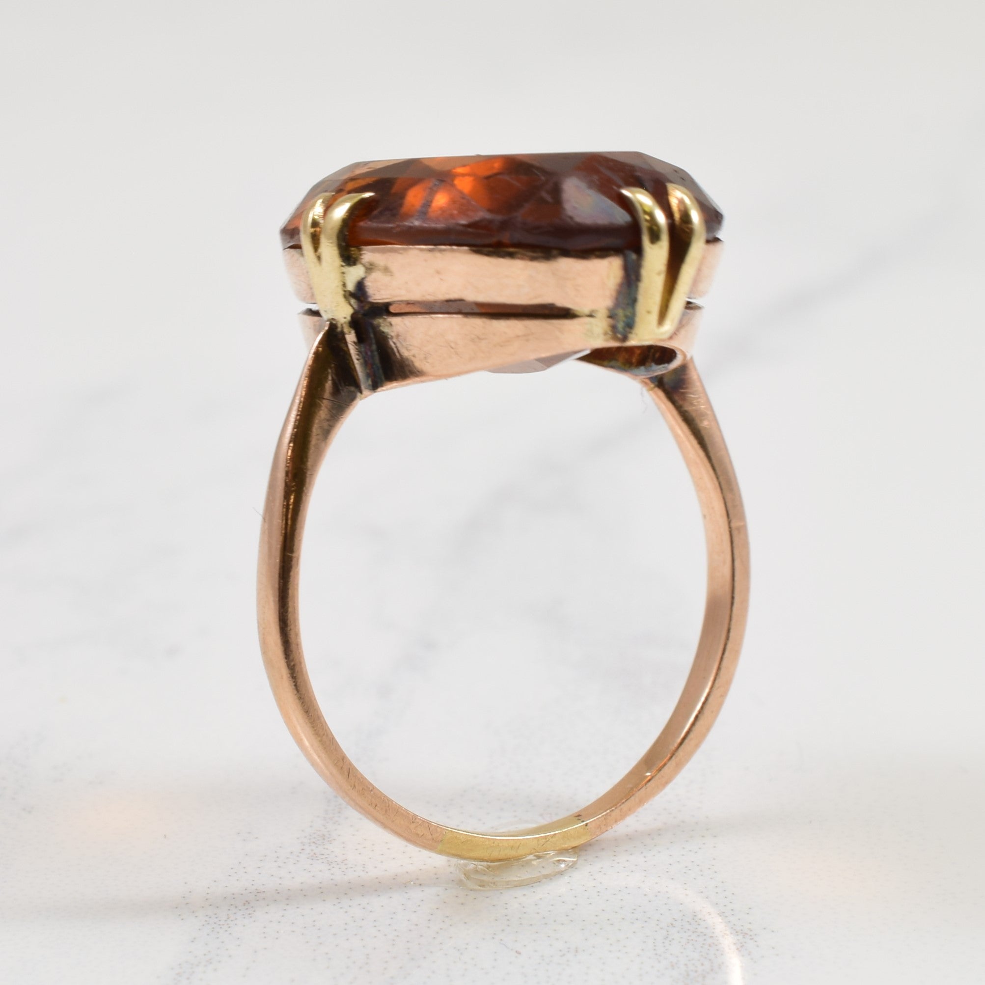 Oval Citrine Cocktail Ring | 14.00ct | SZ 7 |