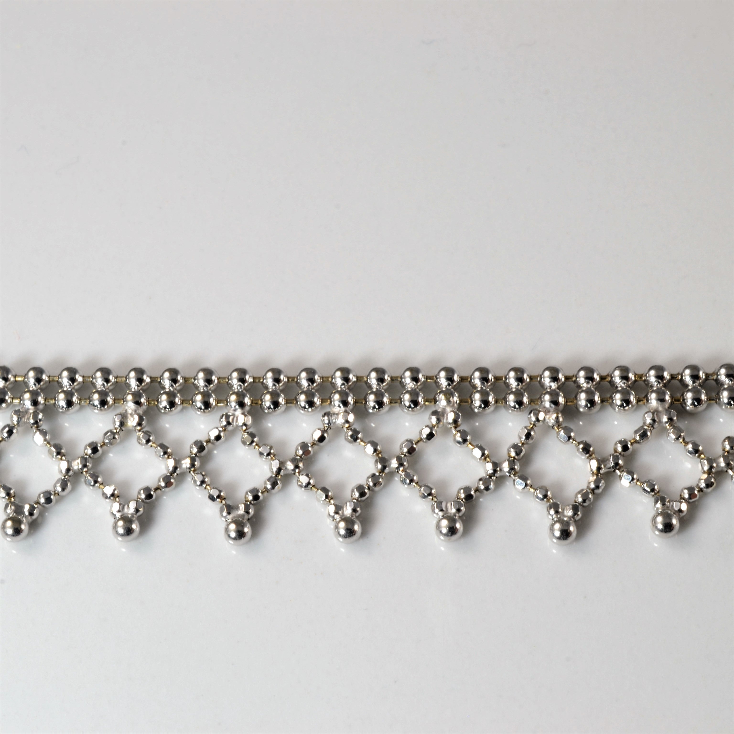 Collier ras du cou en perles filigranées | 14" |