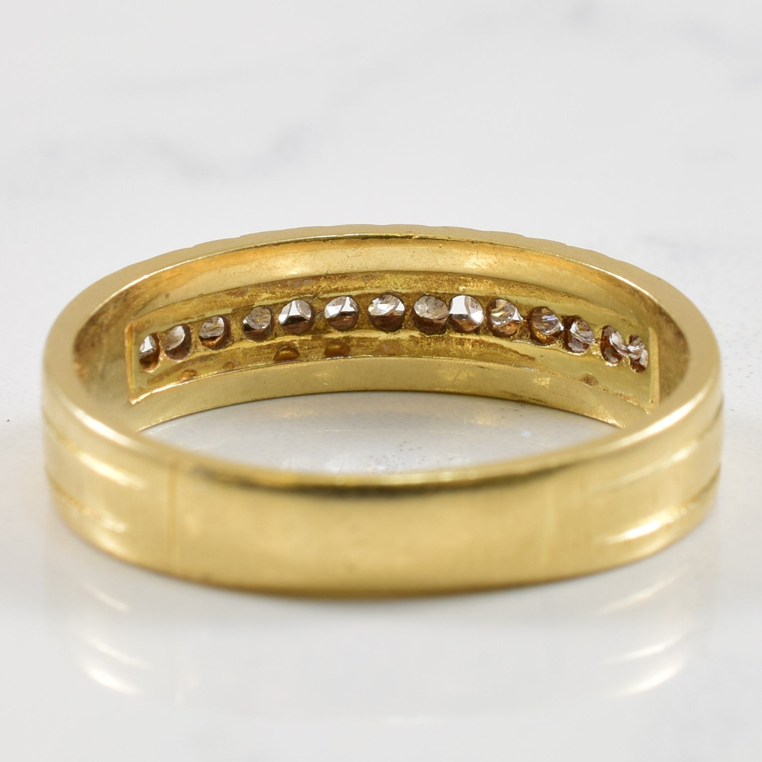 Textured Channel Set Diamond Ring | 0.25ctw | SZ 8 |