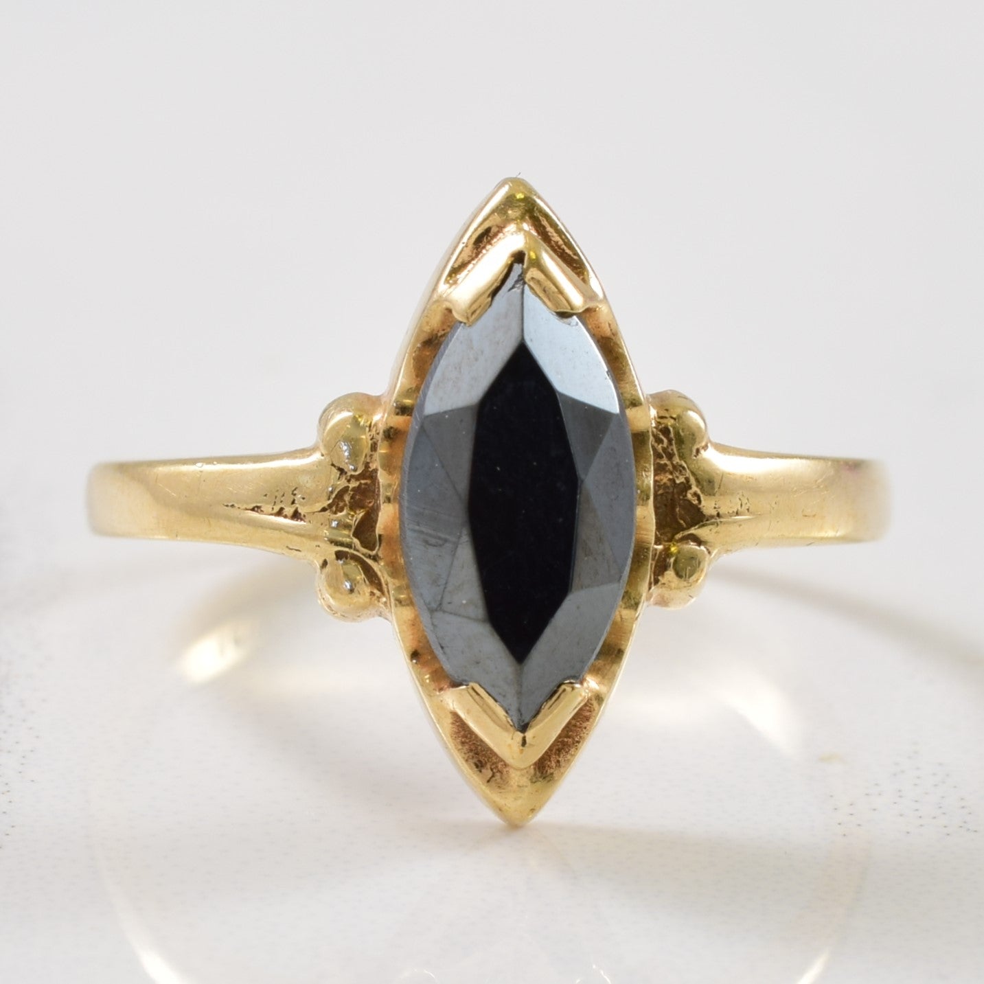 Marquise Cut Hematite Ring | 1.00ct | SZ 6.5 |