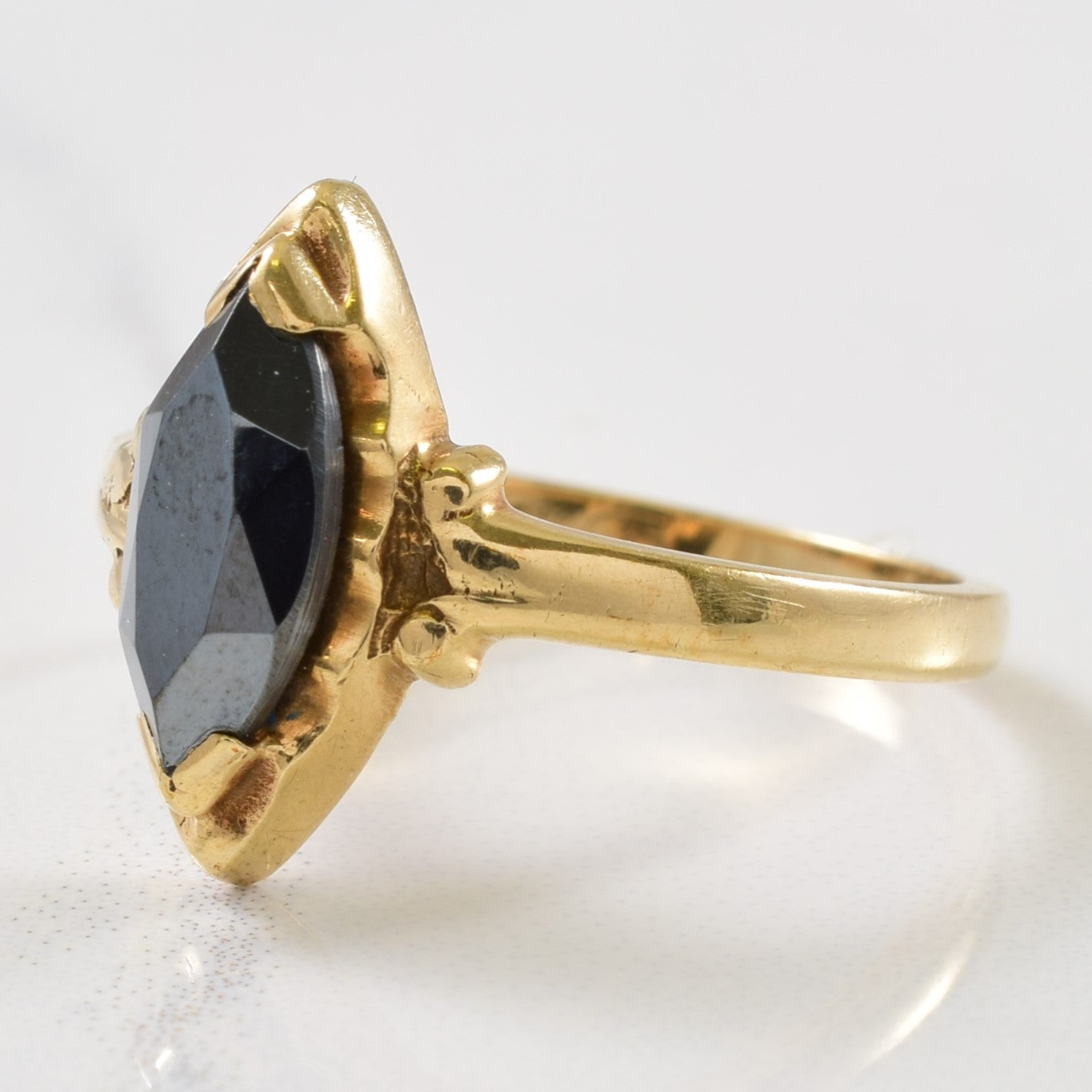 Marquise Cut Hematite Ring | 1.00ct | SZ 6.5 |