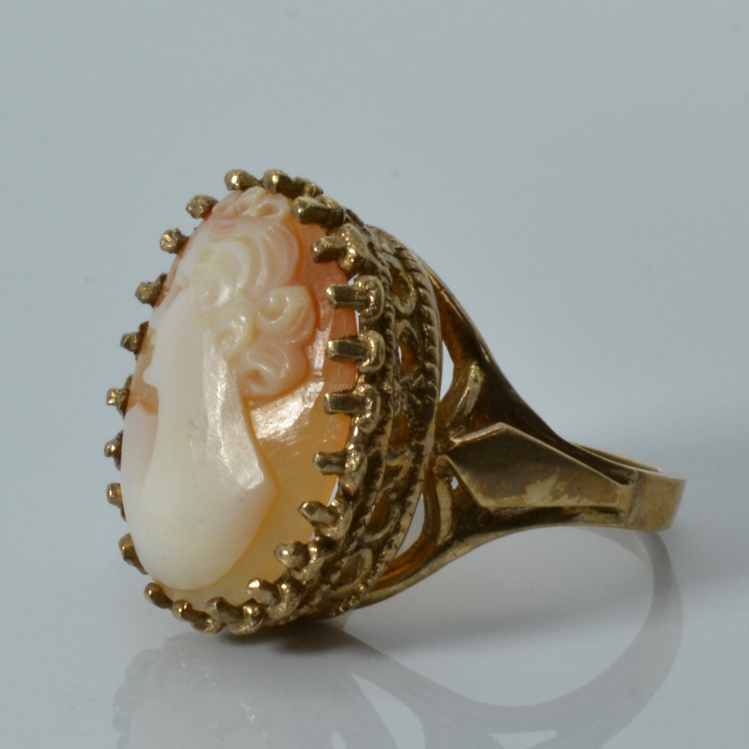 Cameo Vintage 10k Gold Ring | SZ 7 | 5.0ctw