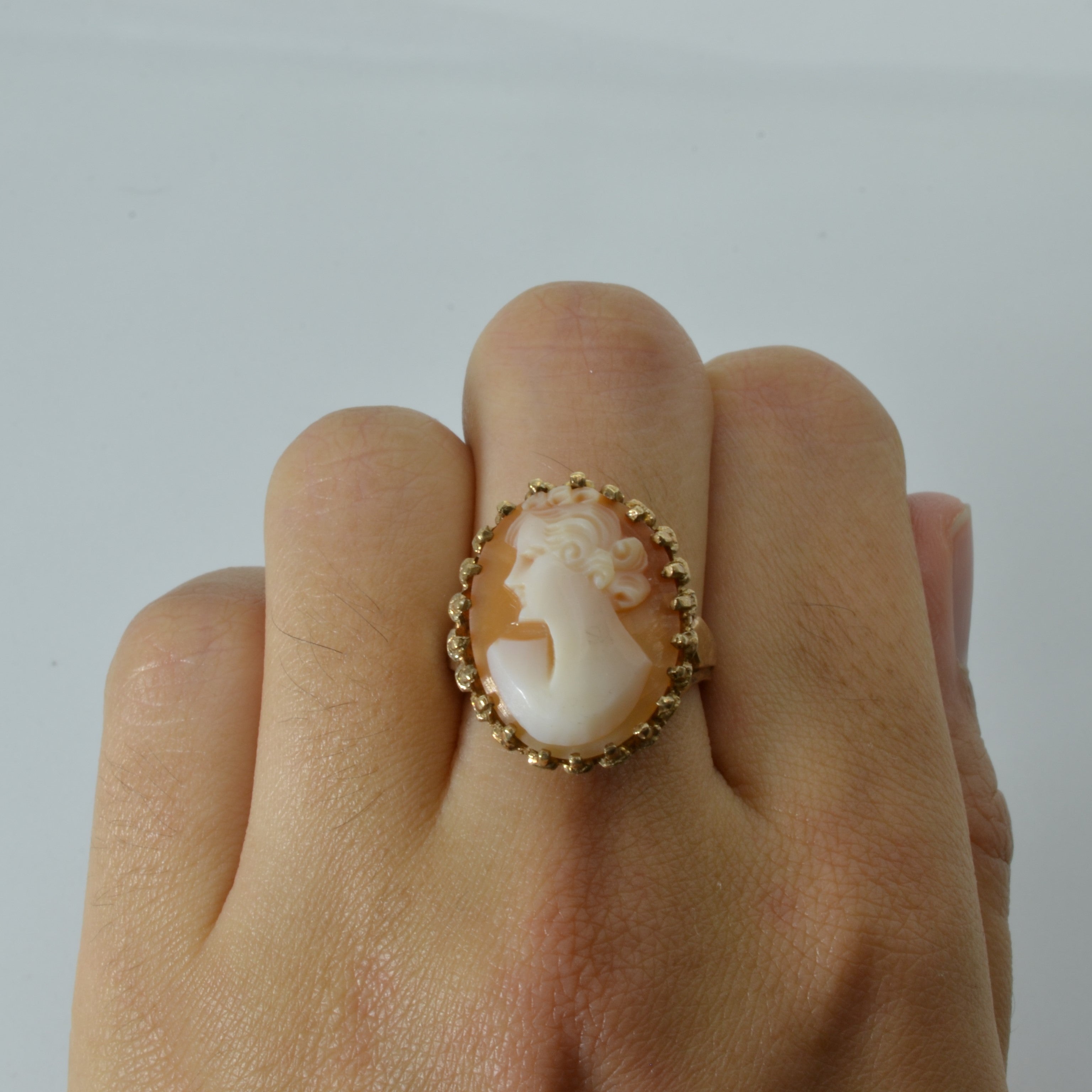 Cameo Vintage 10k Gold Ring | SZ 7 | 5.0ctw