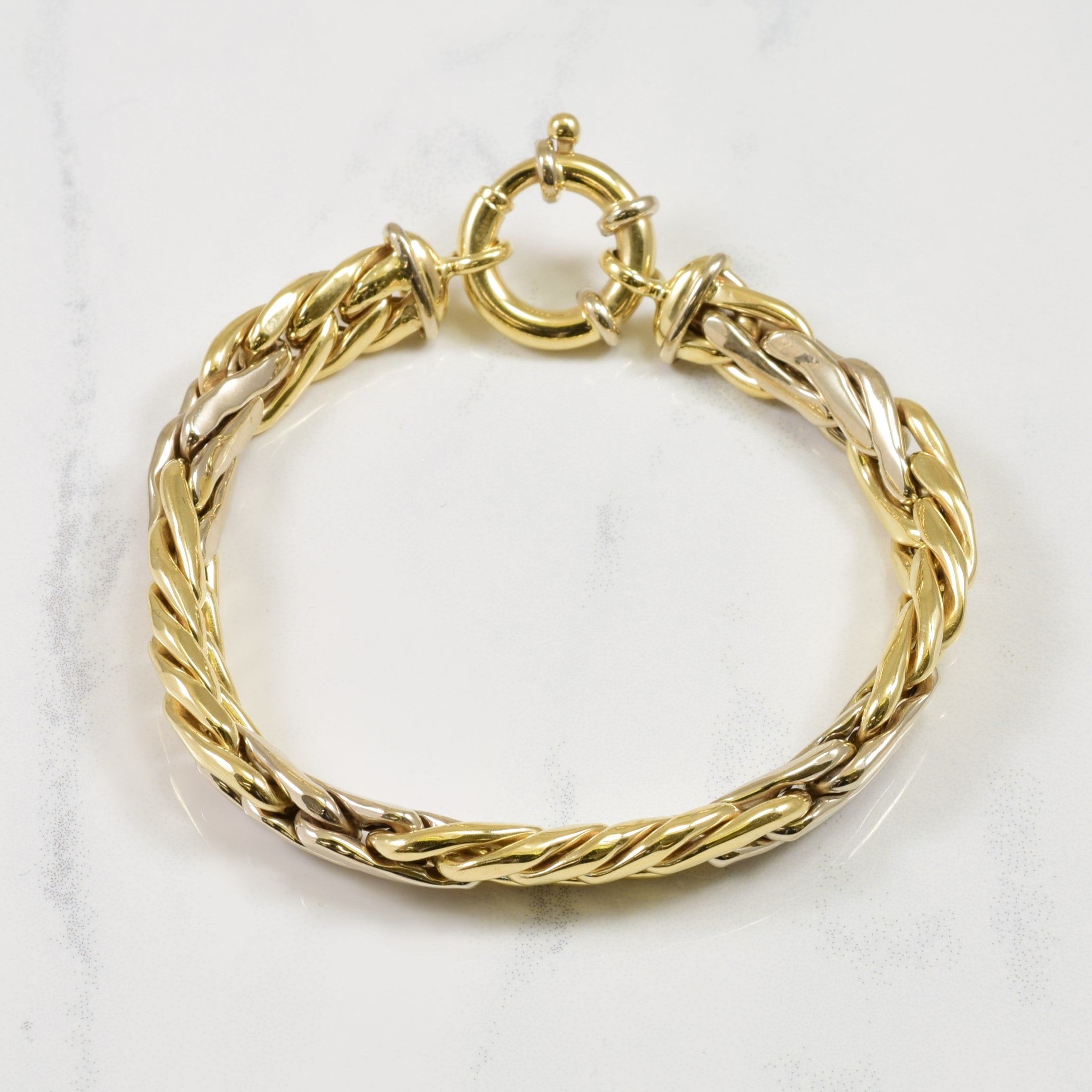 14k Two Tone Bracelet | 7" |