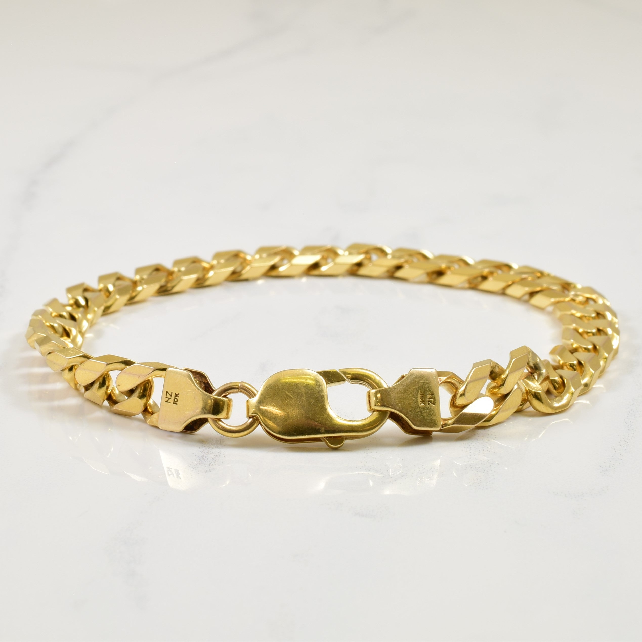 10k Yellow Gold Curb Bracelet | 9.5" |