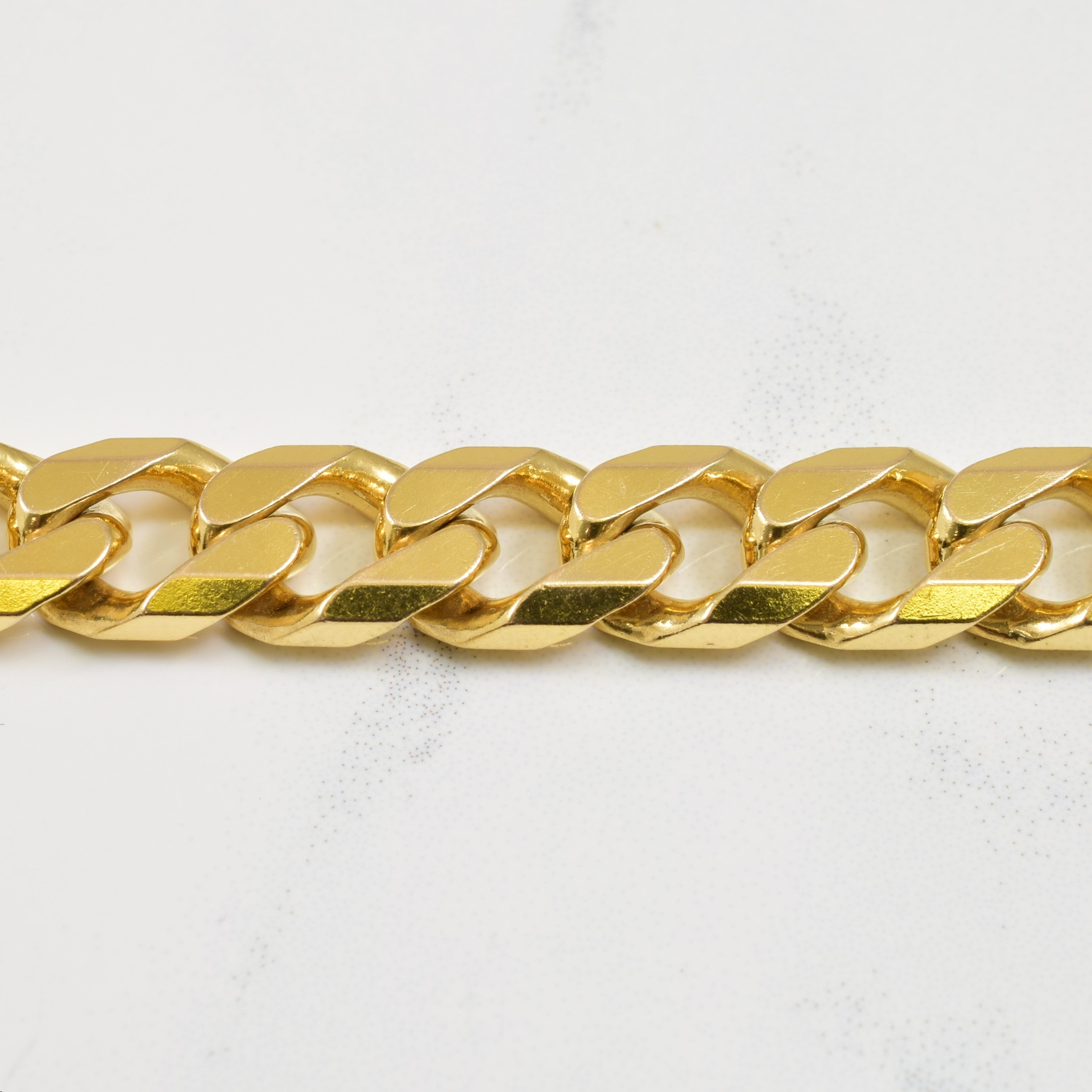 10k Yellow Gold Curb Bracelet | 9.5" |