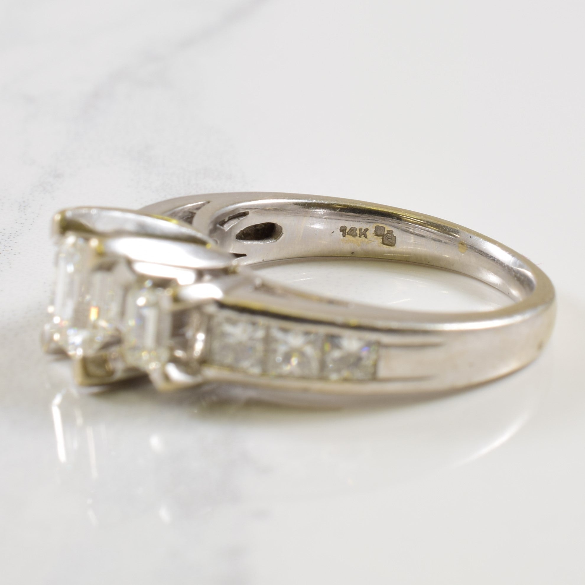 Princess Cut Diamond Engagement Ring | 2.04ctw | SZ 6.5 |