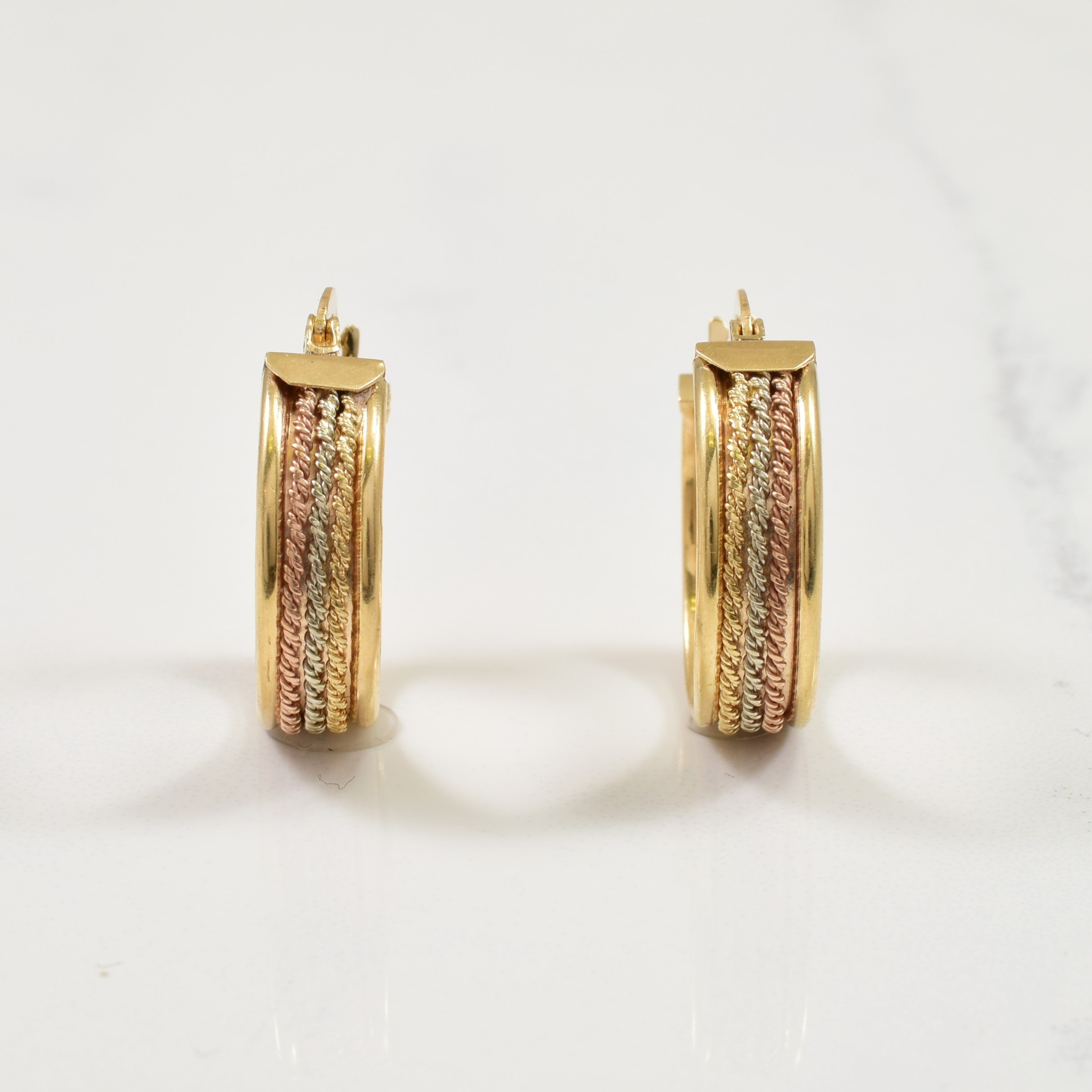 14k Yellow Gold Hoop Earrings
