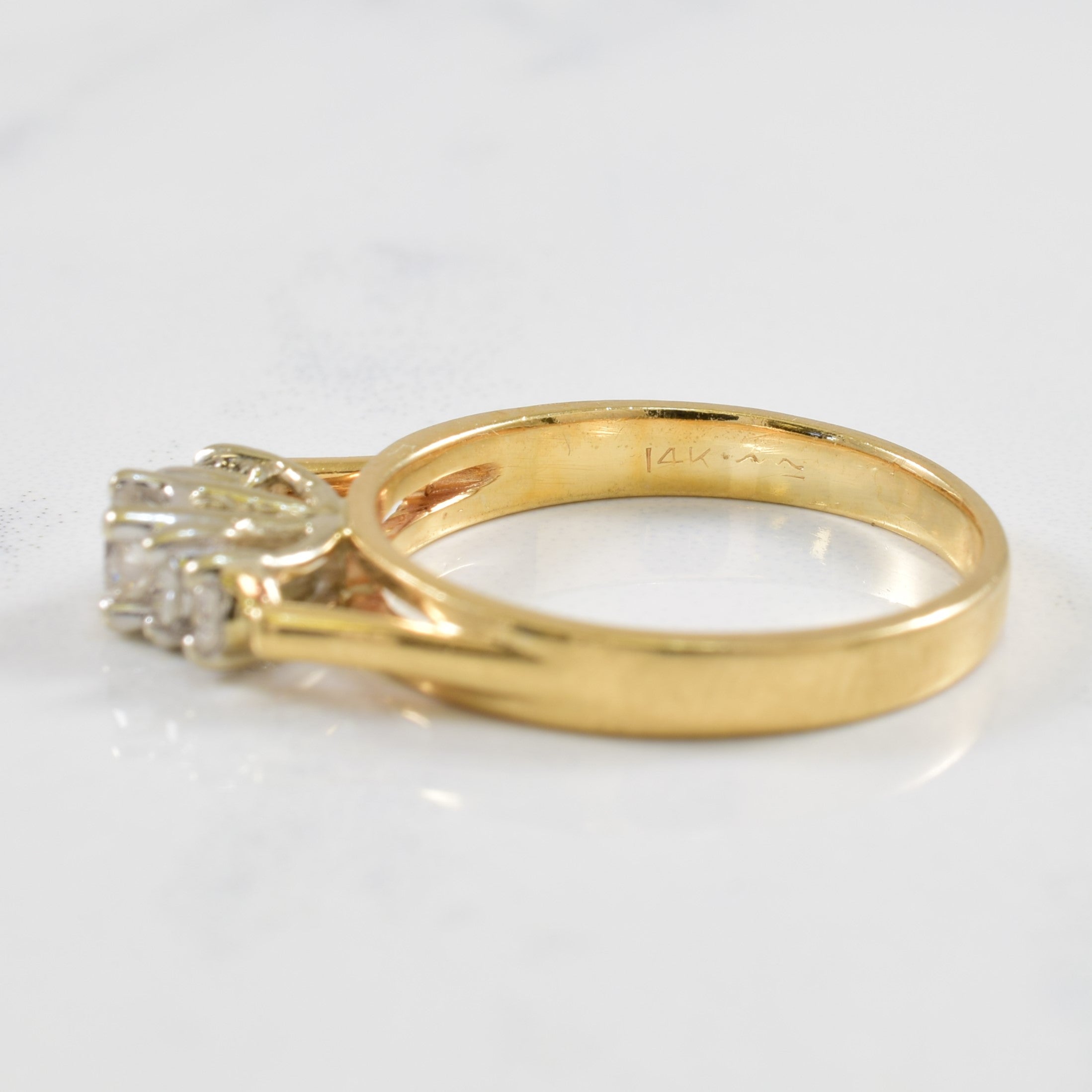 Diamond Cathedral Ring | 0.22ctw | SZ 5.5 |