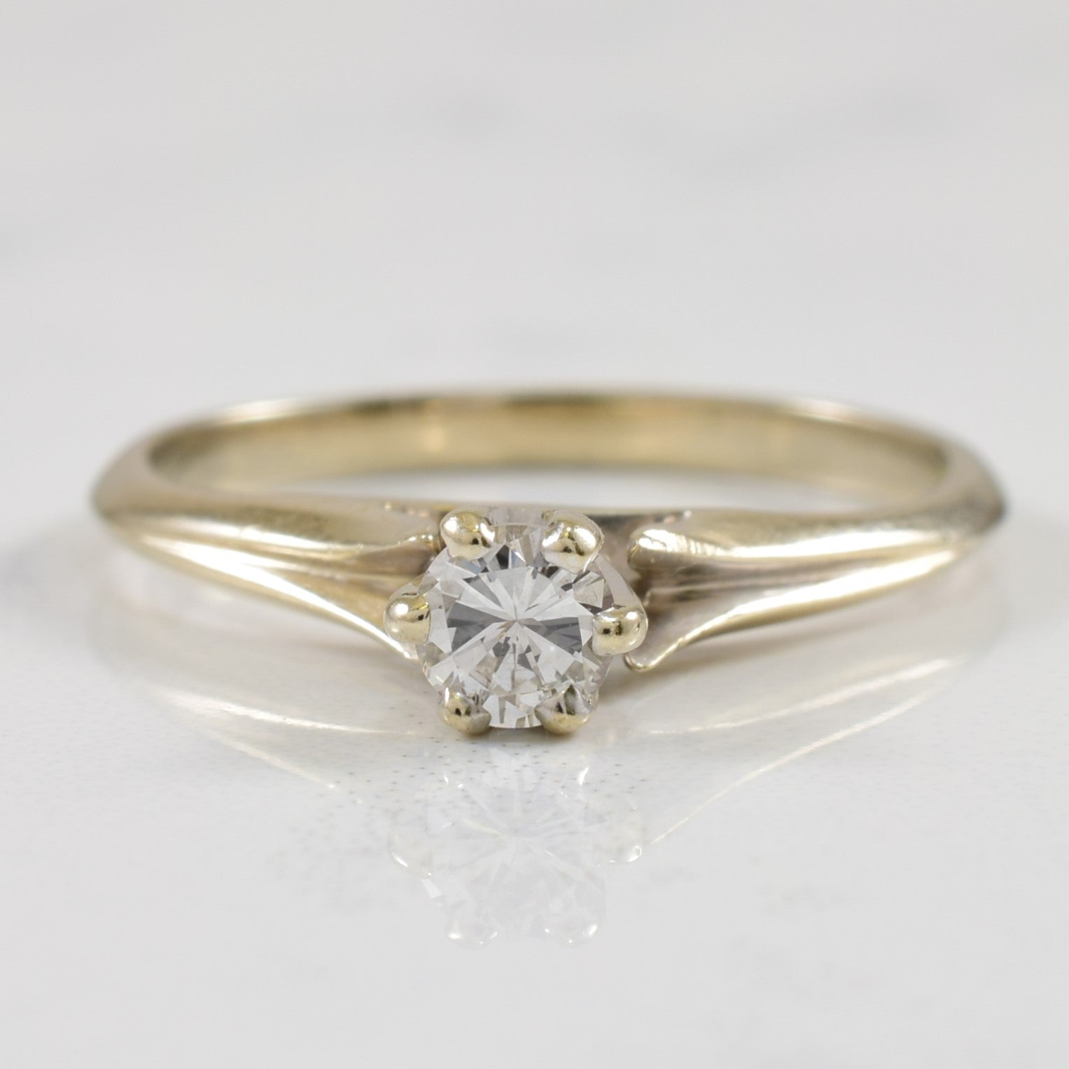 Solitaire Diamond Ring | 0.18ctw | SZ 6.25 |