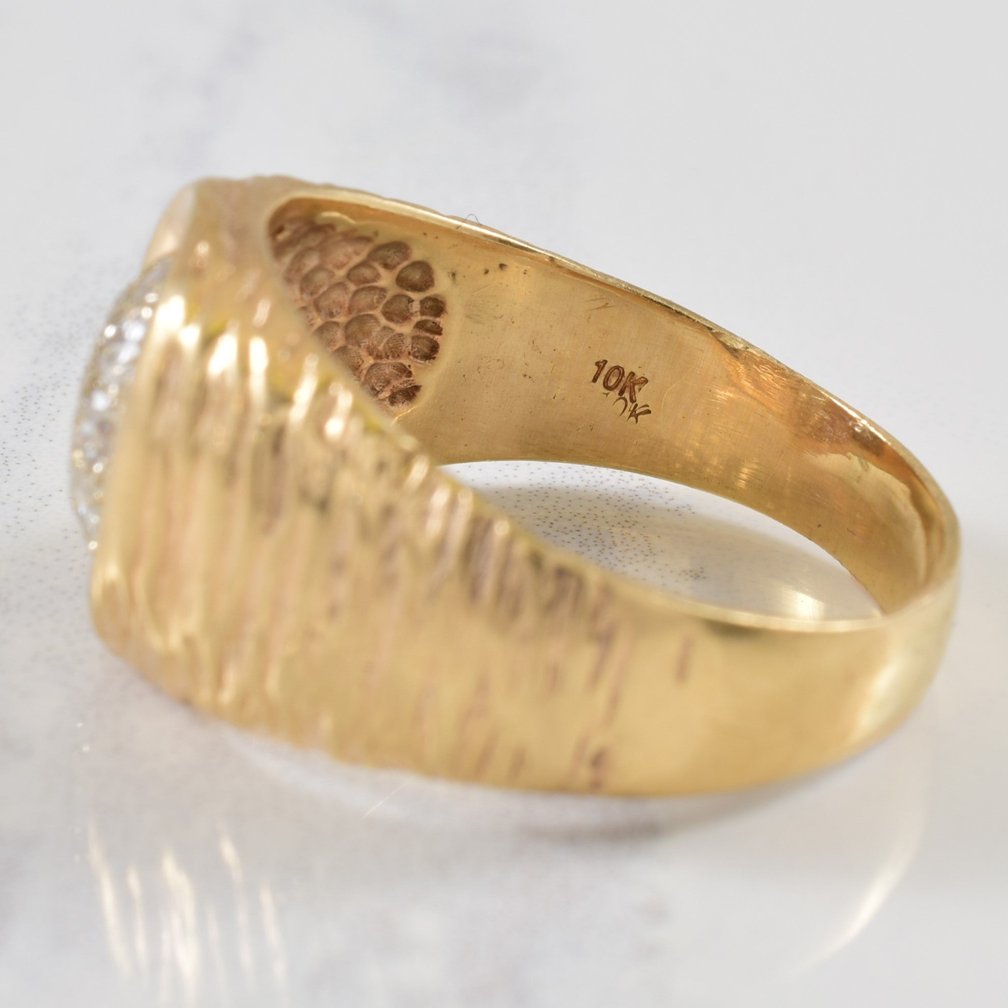 Cluster Diamond Wide Ring | 0.34ctw | SZ 10 |