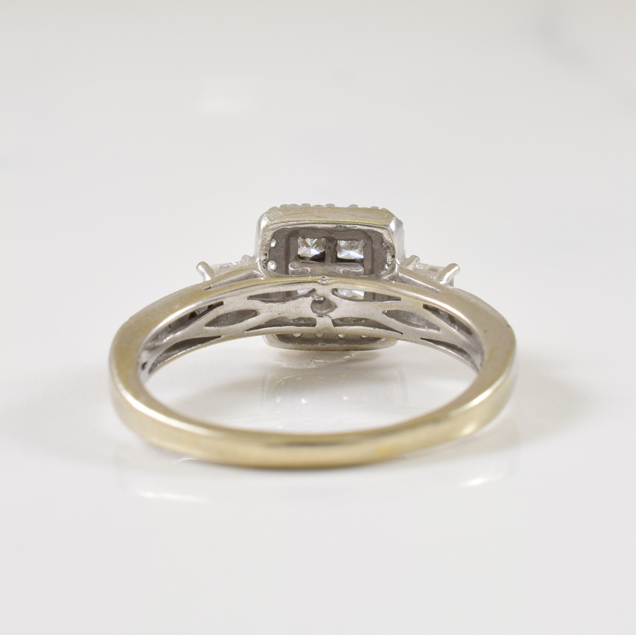 Diamond Halo Engagement Ring | 0.75ctw | SZ 8.25 |