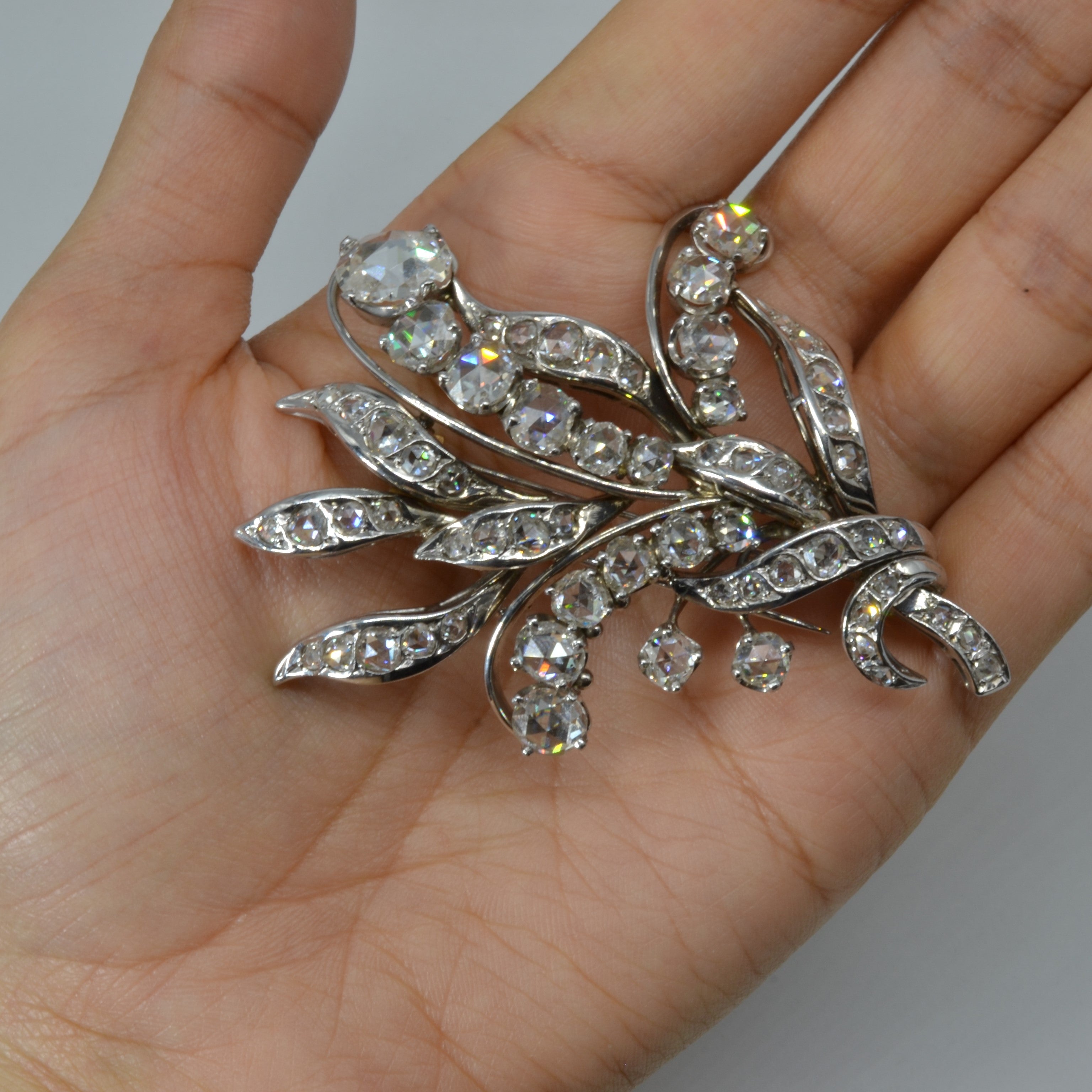 Vintage Diamond Brooch | 8.20ctw |