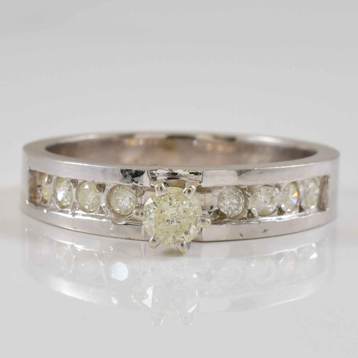 Channel Set Diamond Ring | 0.34ctw | SZ 7 |