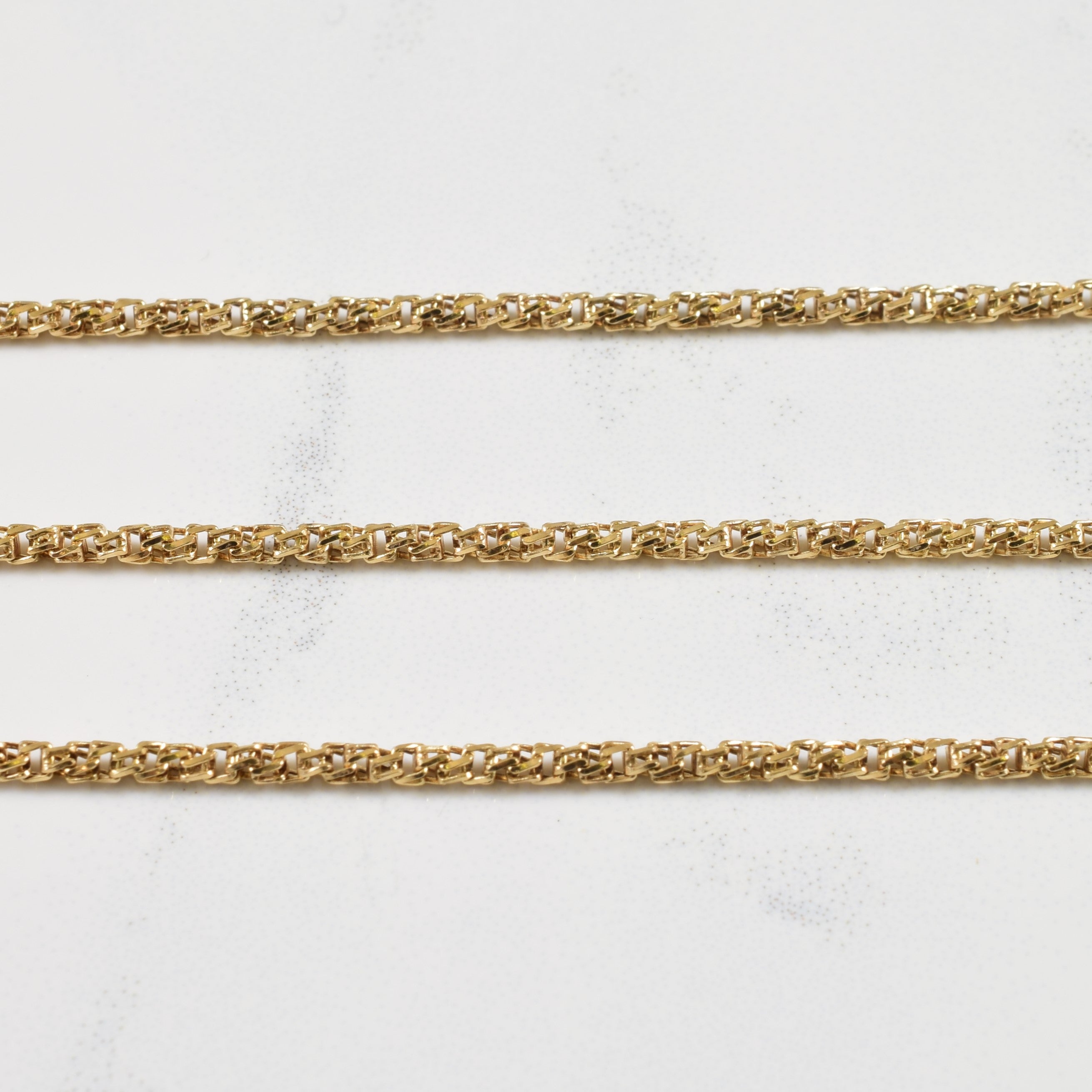 10k Yellow Gold Fancy Link Chain | 18" |