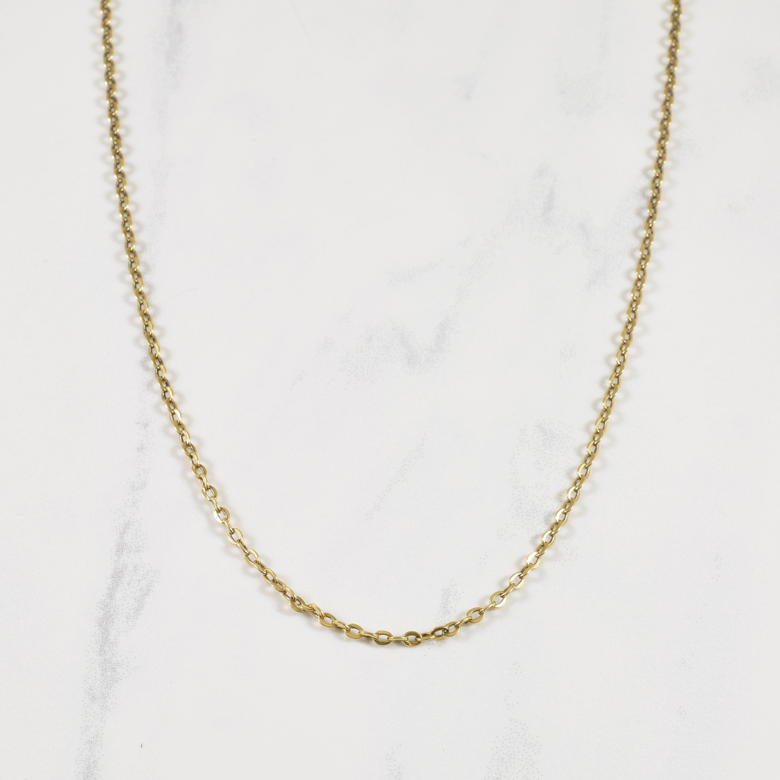 14k Yellow Gold Curb Matinee Chain | 26" |