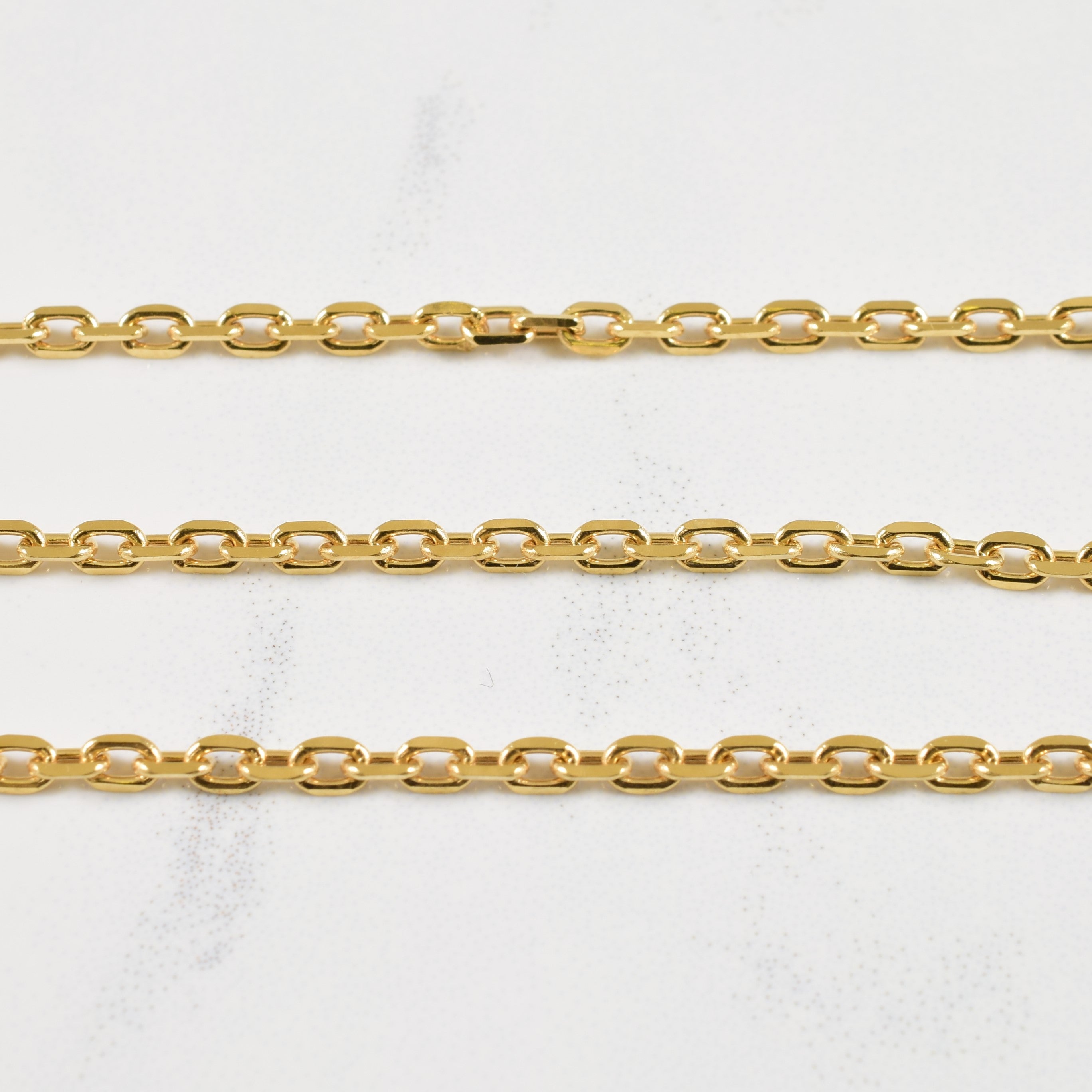 18k Yellow Gold Curb Chain | 22" |