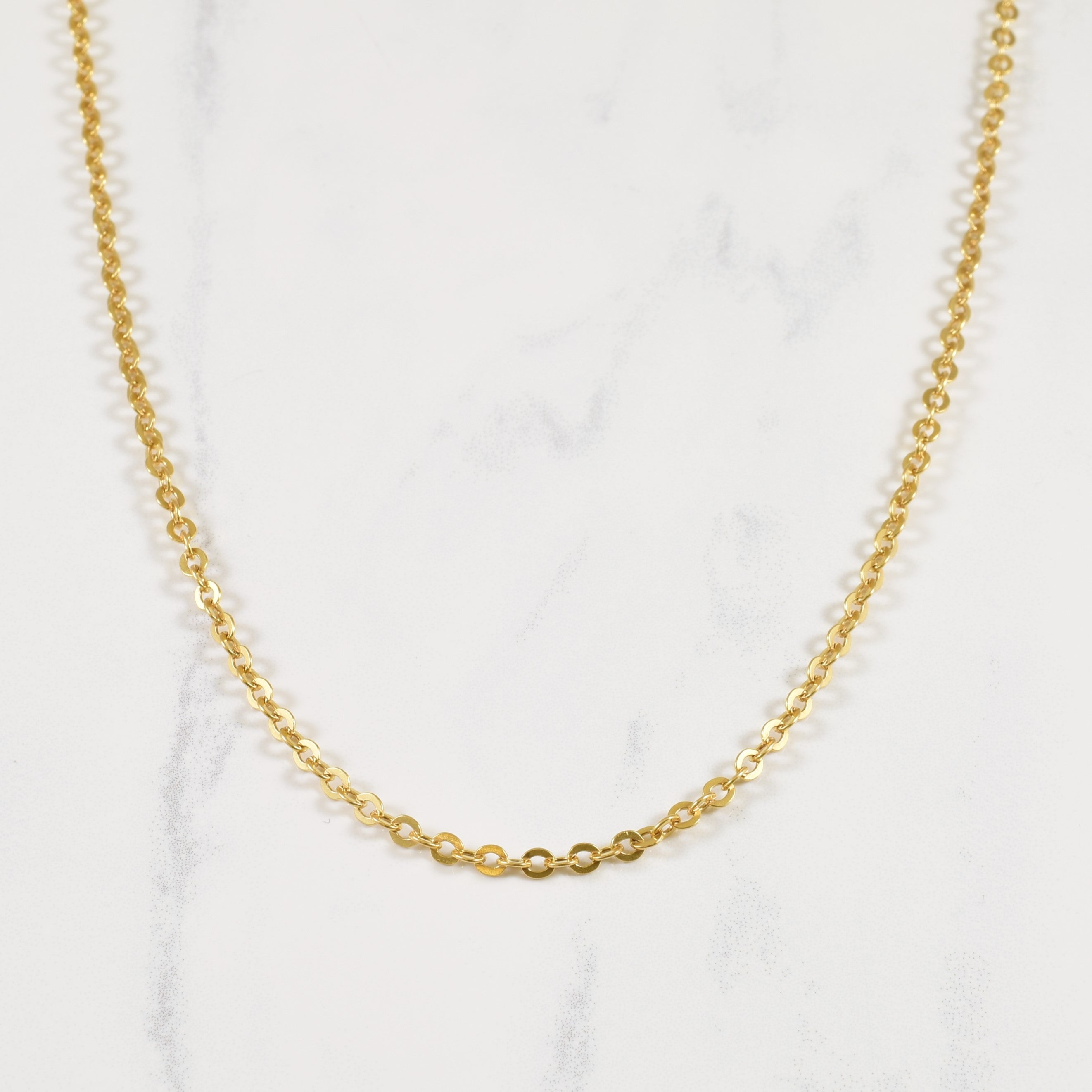 18k Yellow Gold Curb Chain | 24" |