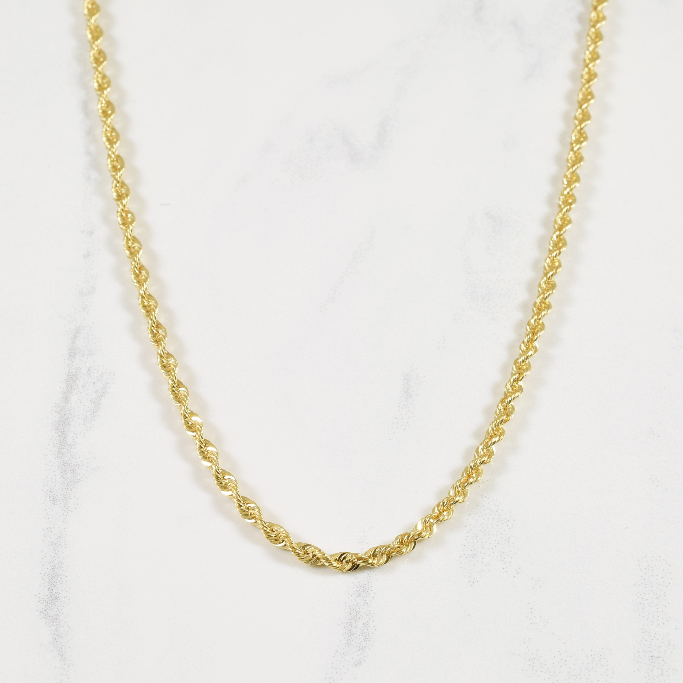 10k Yellow Gold Rope Chain | 24" |