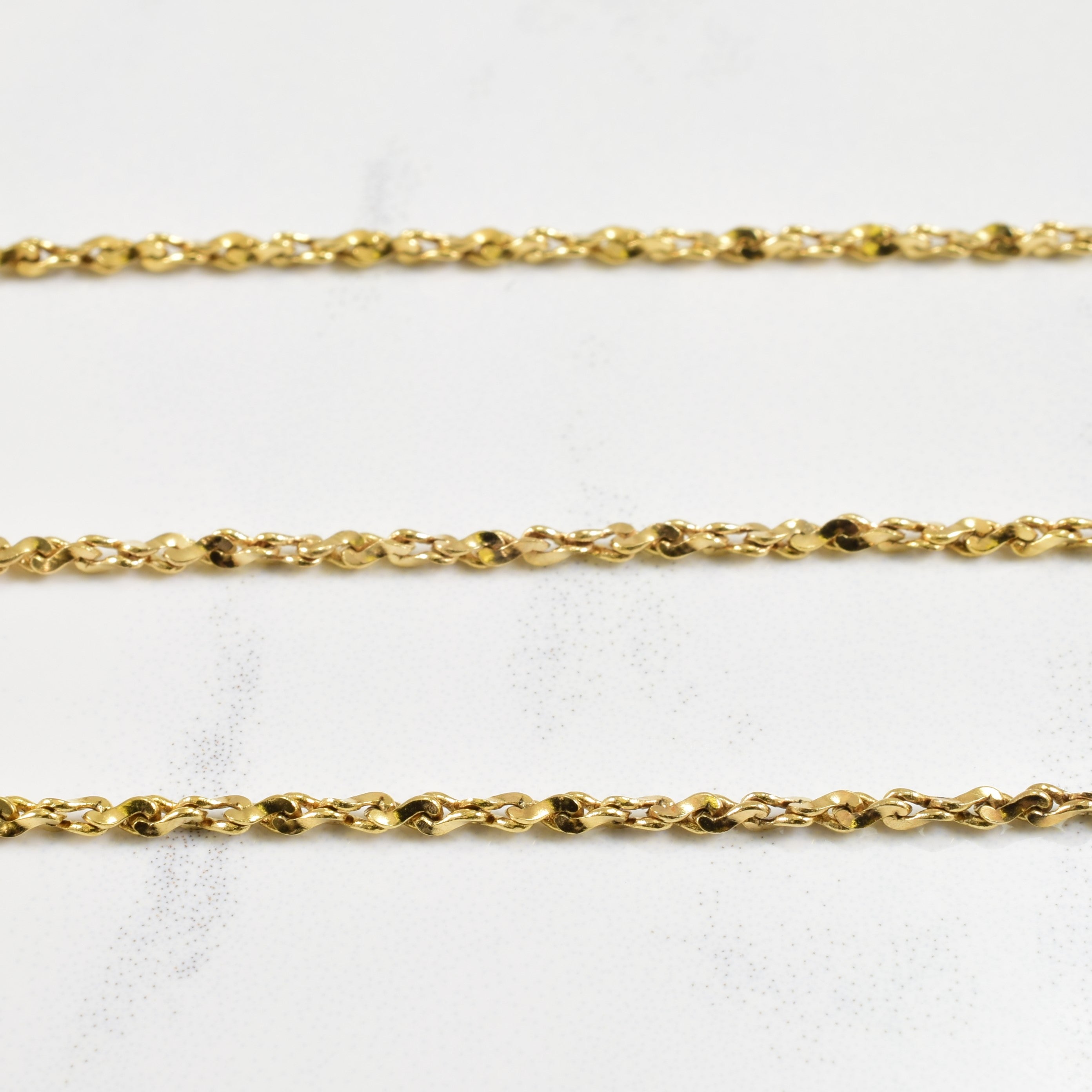 10k Yellow Gold Twisted Serpentine Chain | 18" |
