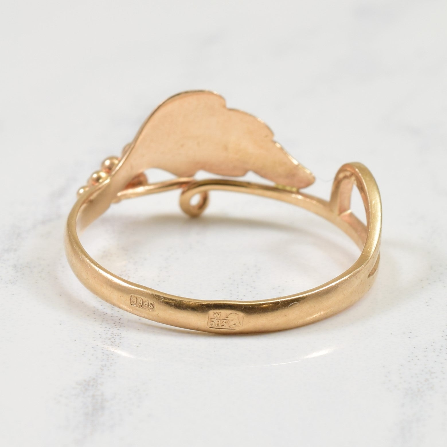 14k Rose Gold Grape Vine Ring | SZ 6.75 |
