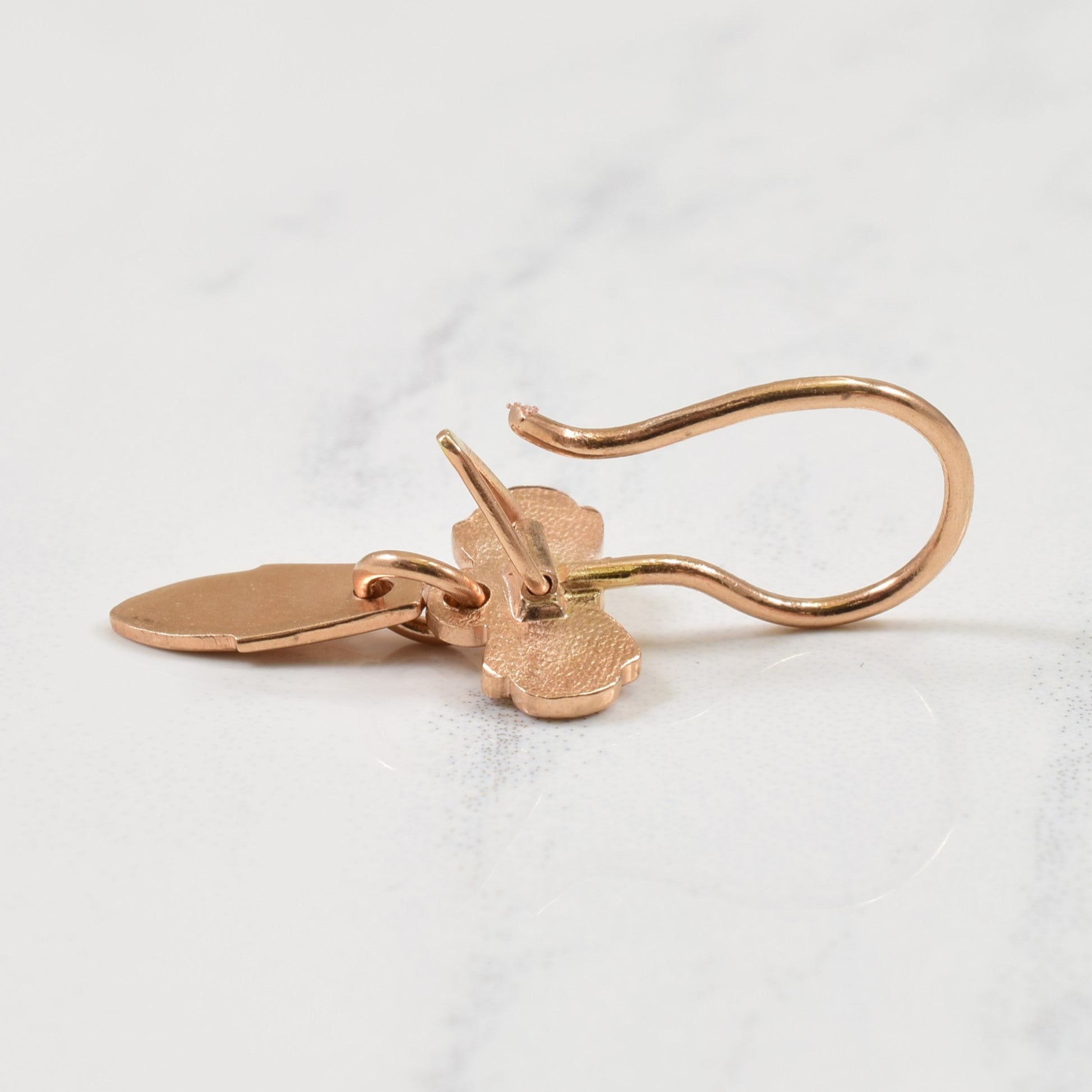 14k Rose Gold Drop Earrings