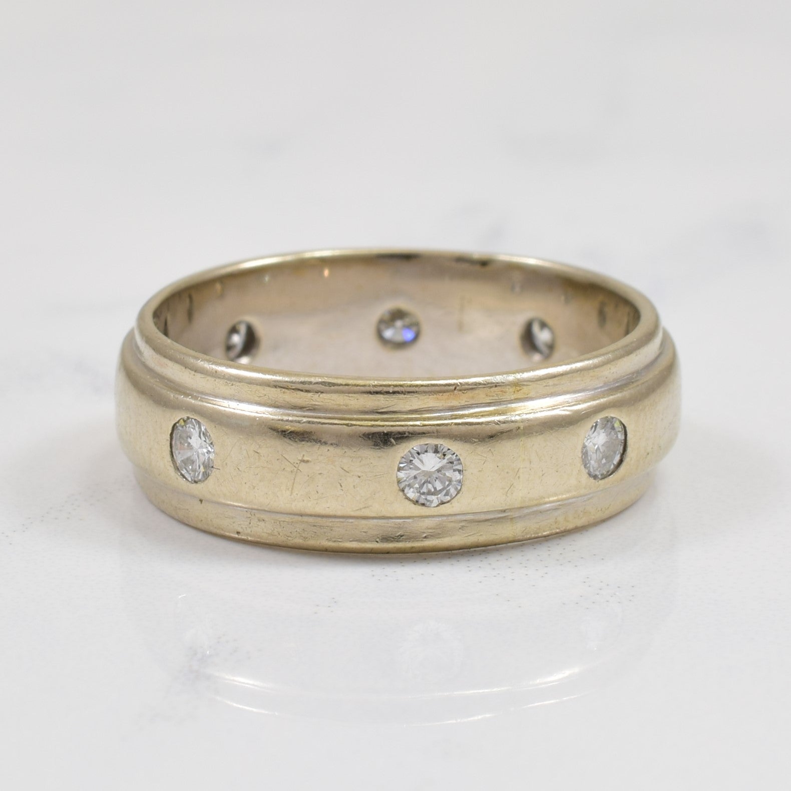 Semi Eternity Diamond Ring | 0.40ctw | SZ 9.5 |