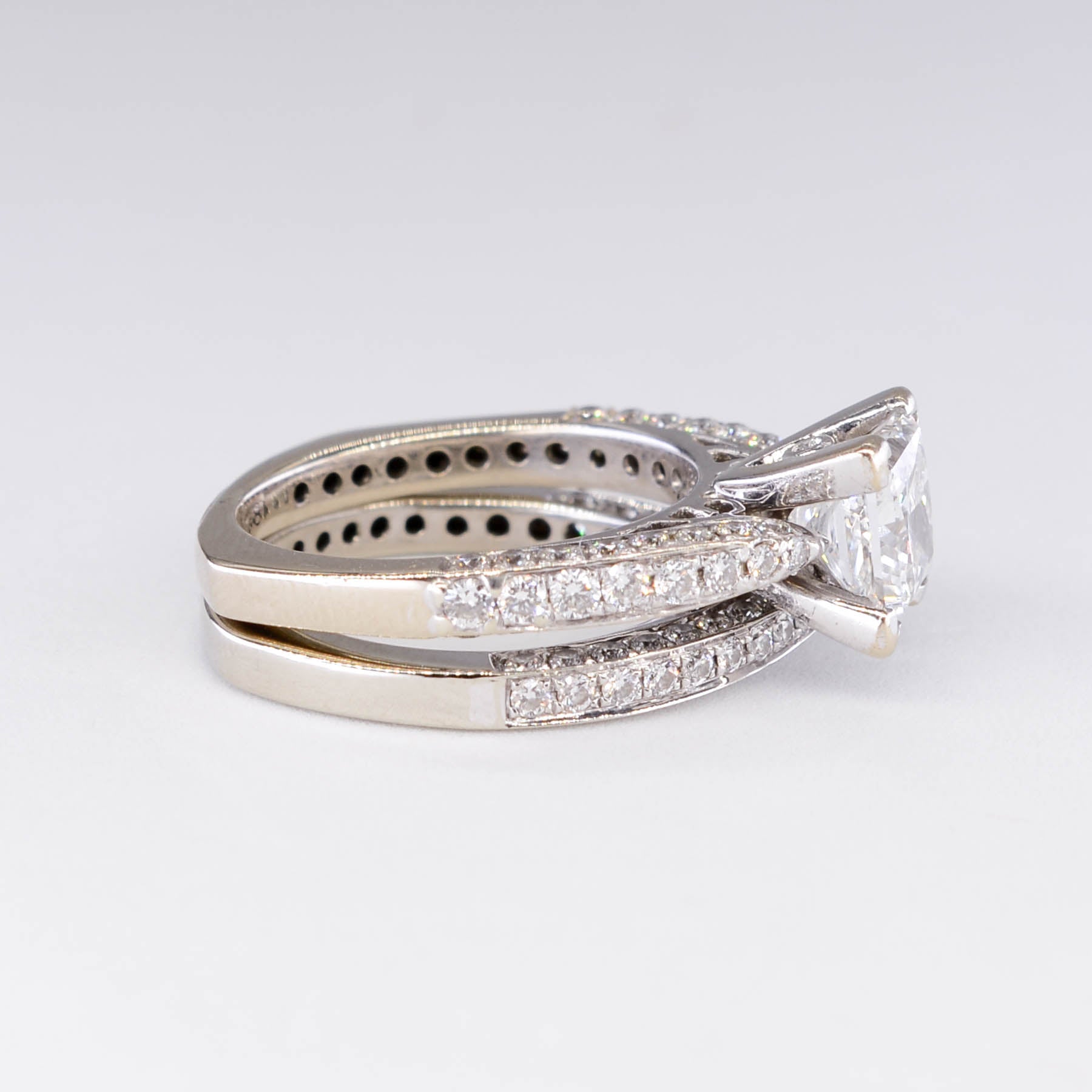 Alliance en diamant certifiée GIA, monture européenne | 2,60 ct | Taille 4,5