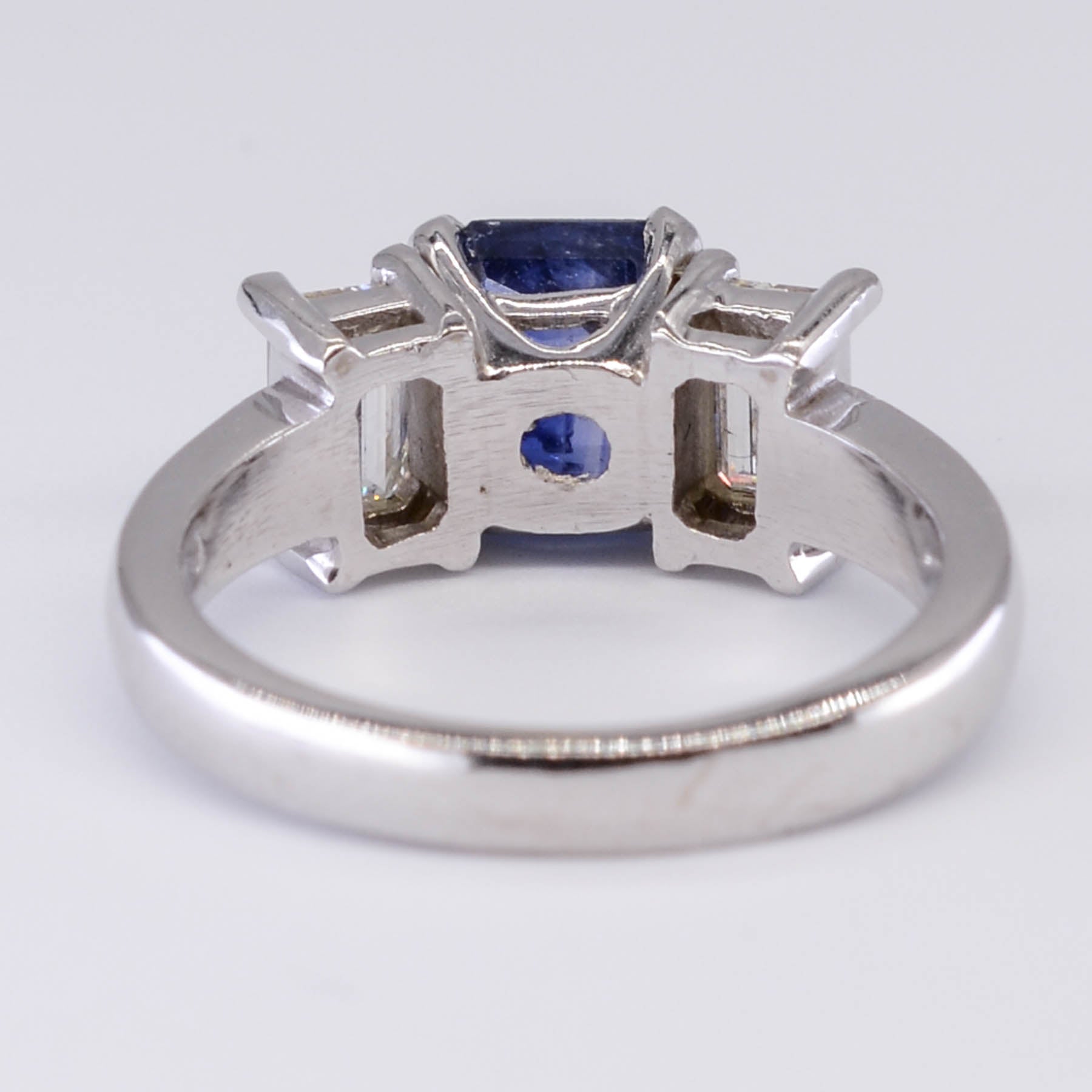 Three Stone GIA Sapphire & Diamond Ring | 2.50ct, 1.00ctw | SZ 6.25 |