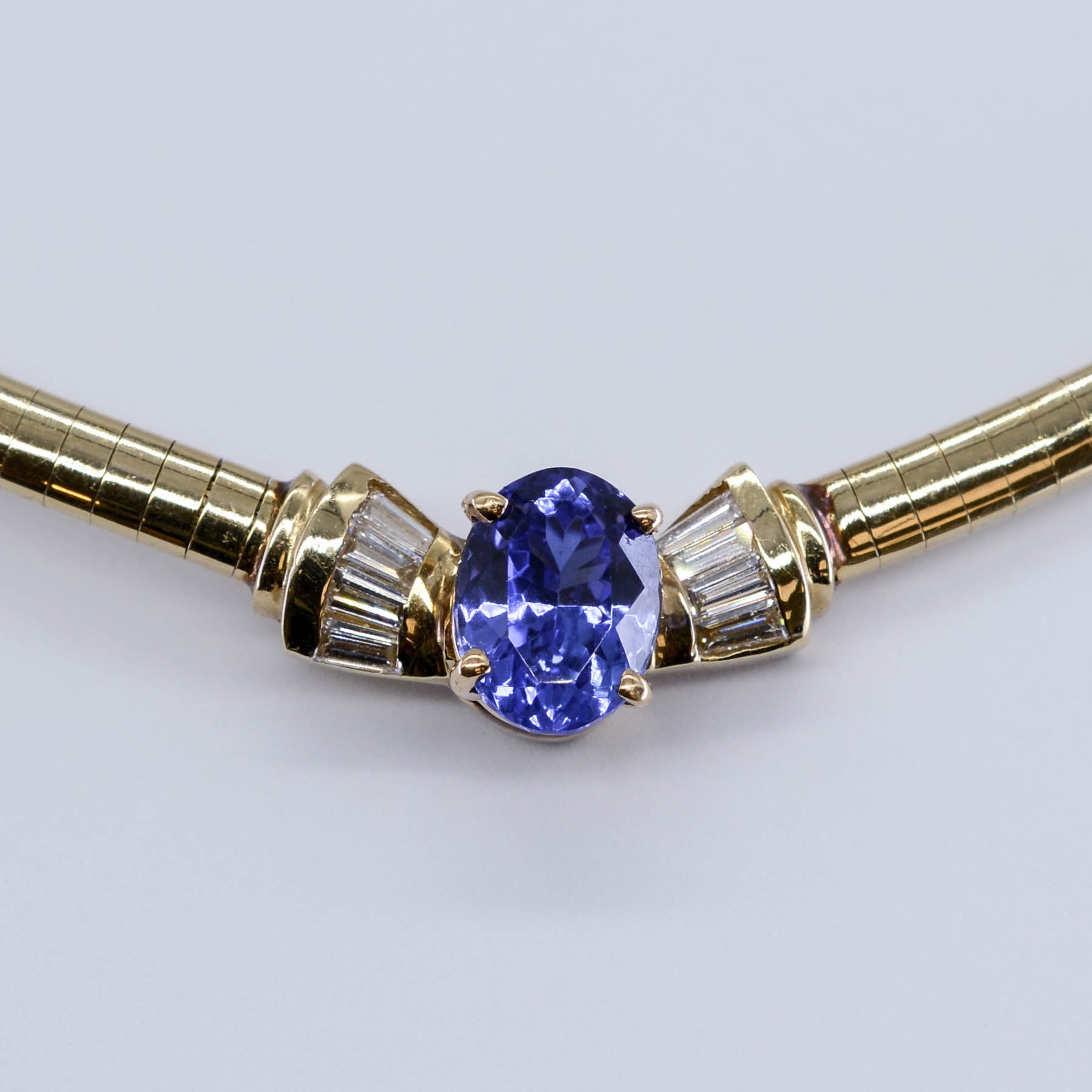 Tanzanite and Diamond Cocktail Necklace | 2.65ct, 0.16 ctw | 16.25"